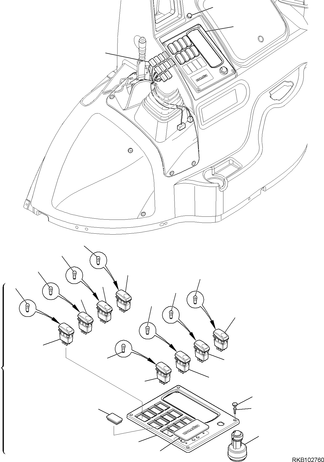 SWITCH, HORN (AUSTRALIA VERSION) 42N-06-16620 KOMATSU