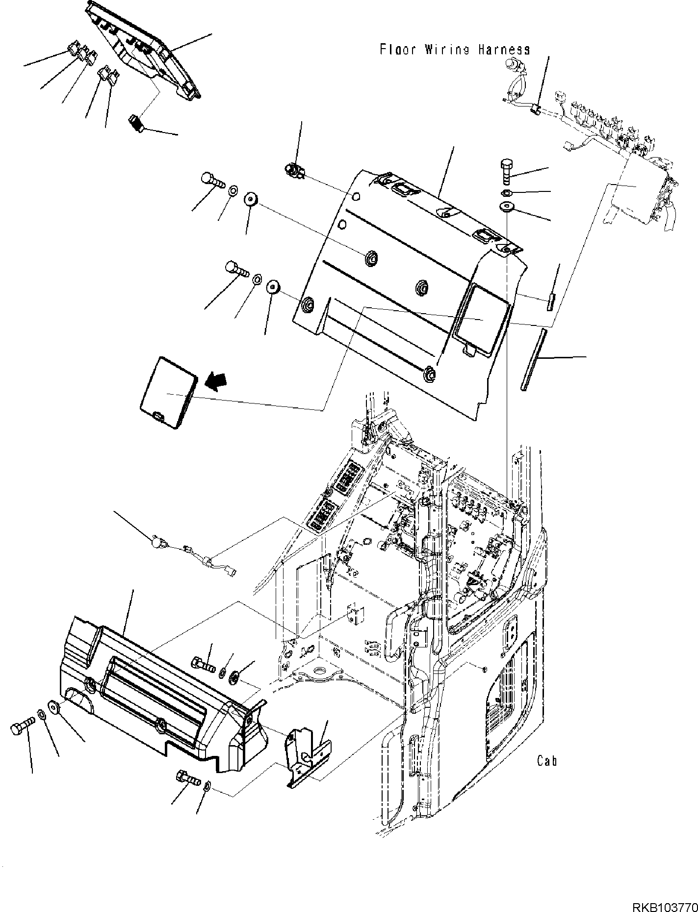 Крышка 22P-53-28720 KOMATSU