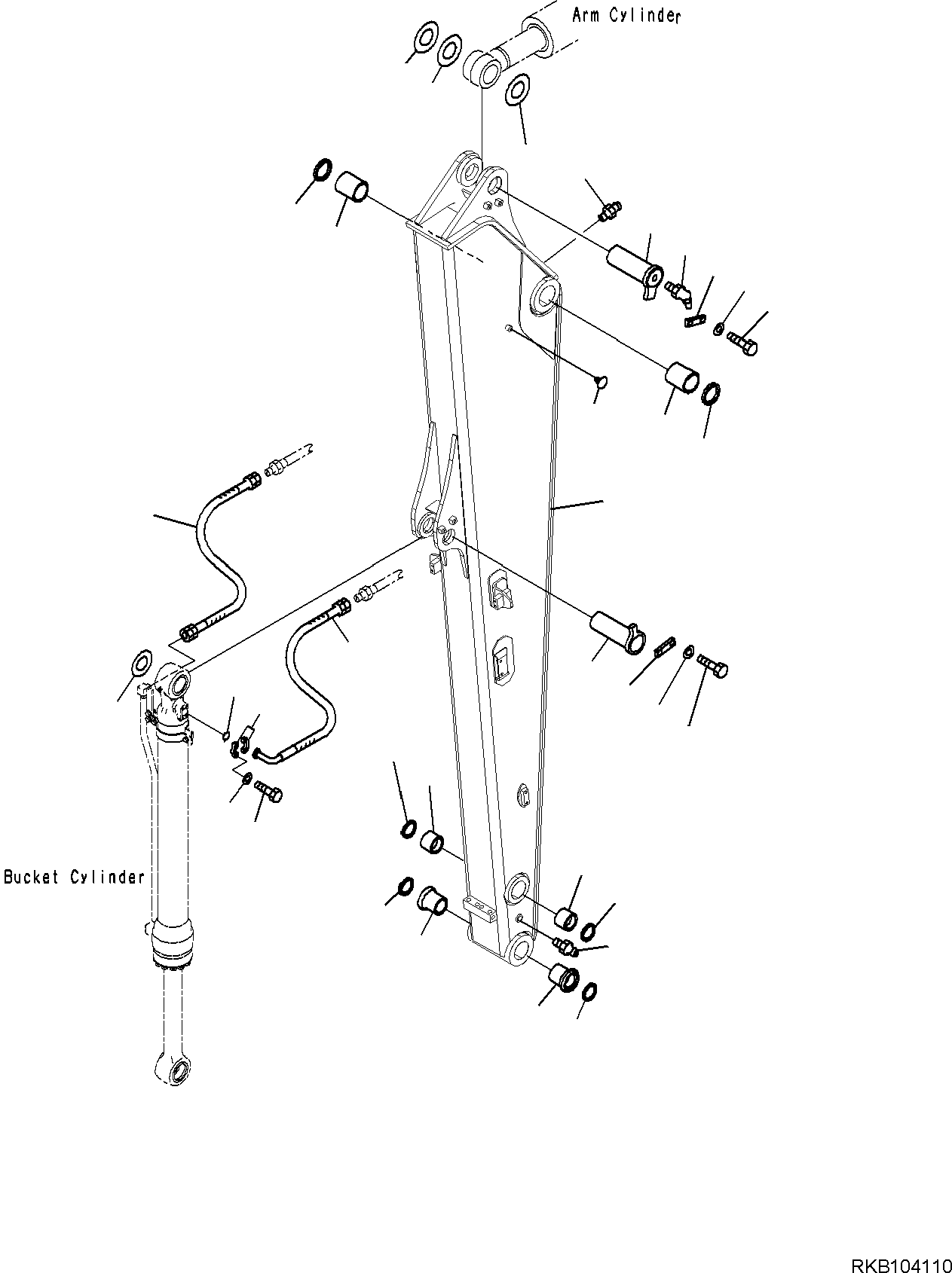 ARM, L=3000 MM 22B-943-R150 KOMATSU