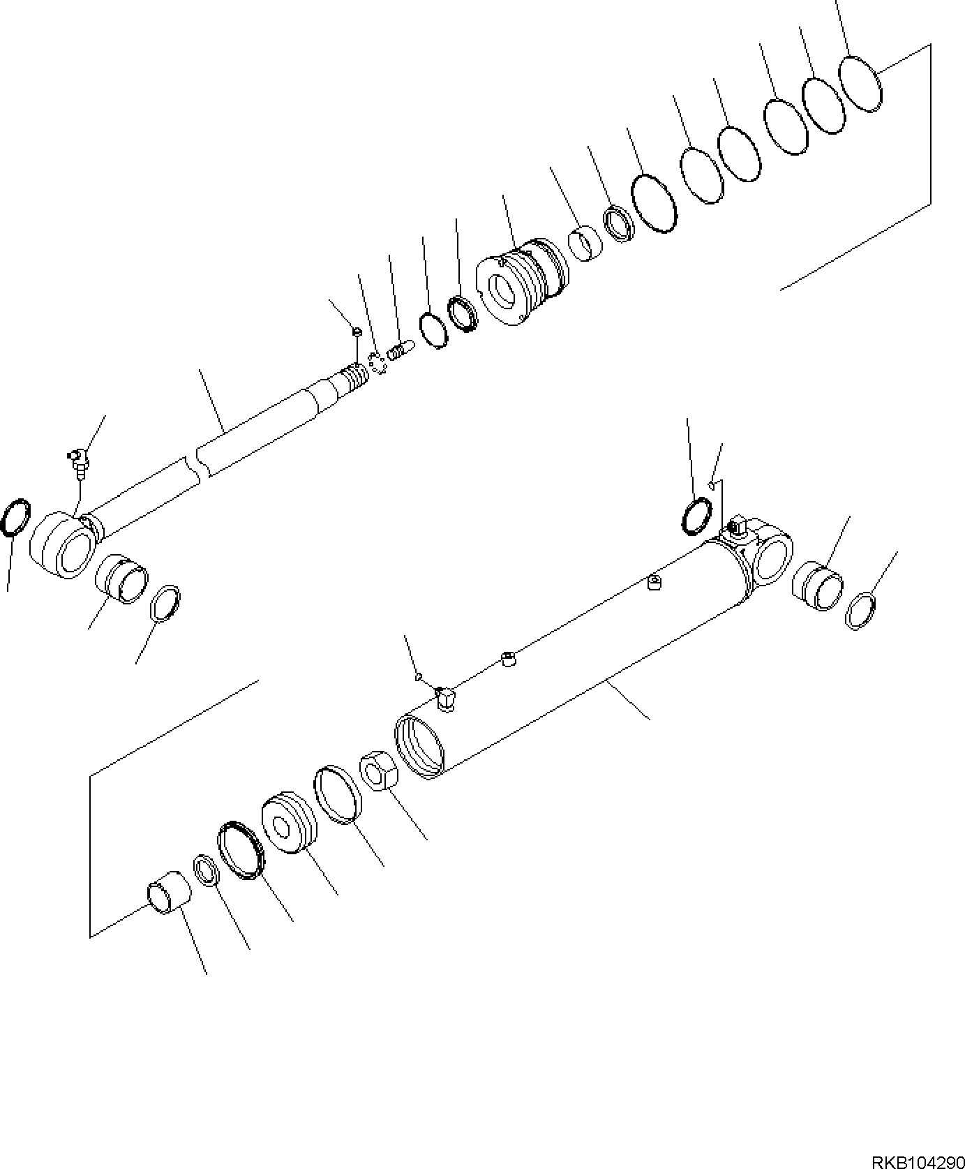 Seal Kit, Boom Swing Cylinder 707-98-41380 KOMATSU