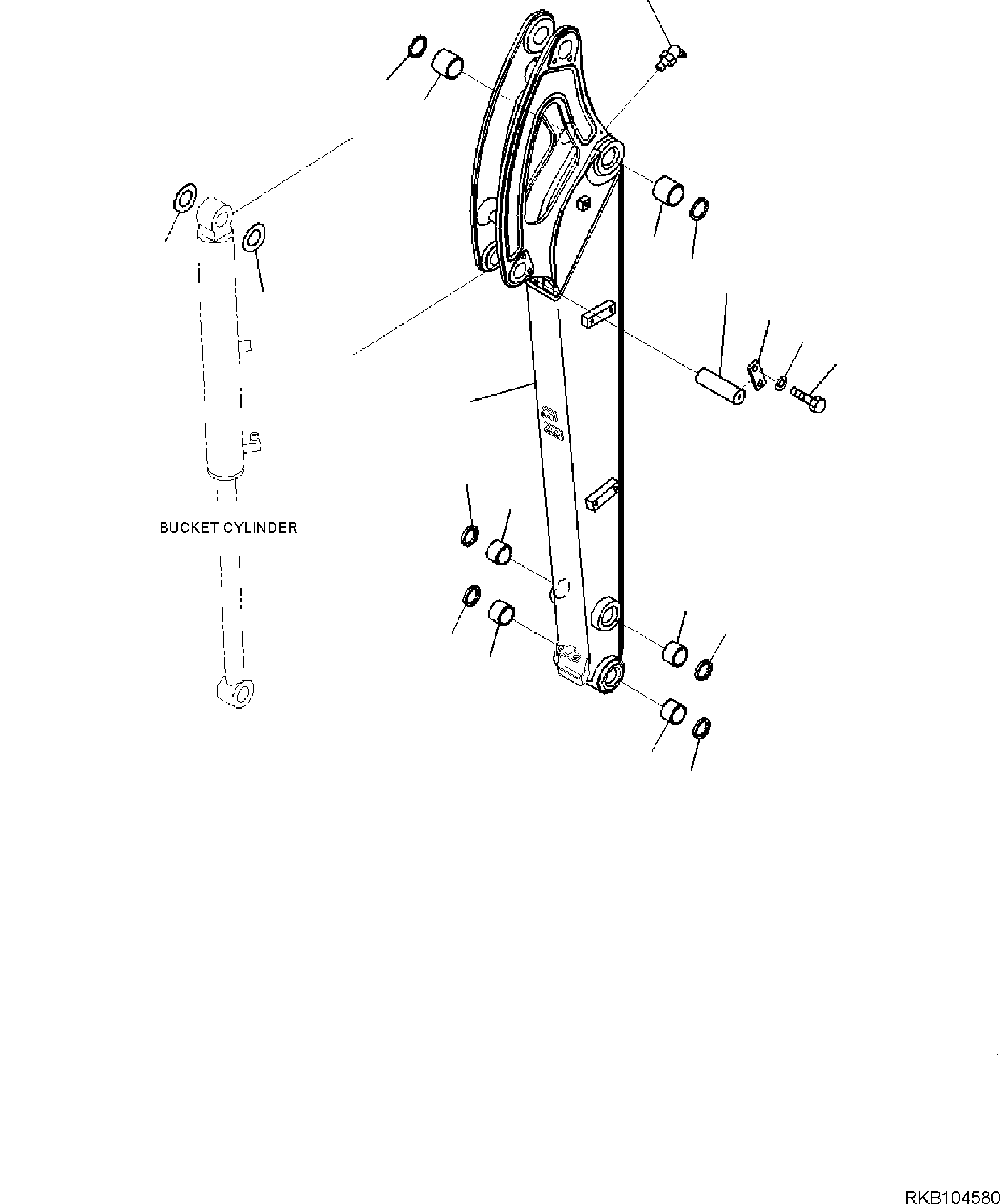 ARM, ASSEMBLY 22F-70-33610 KOMATSU