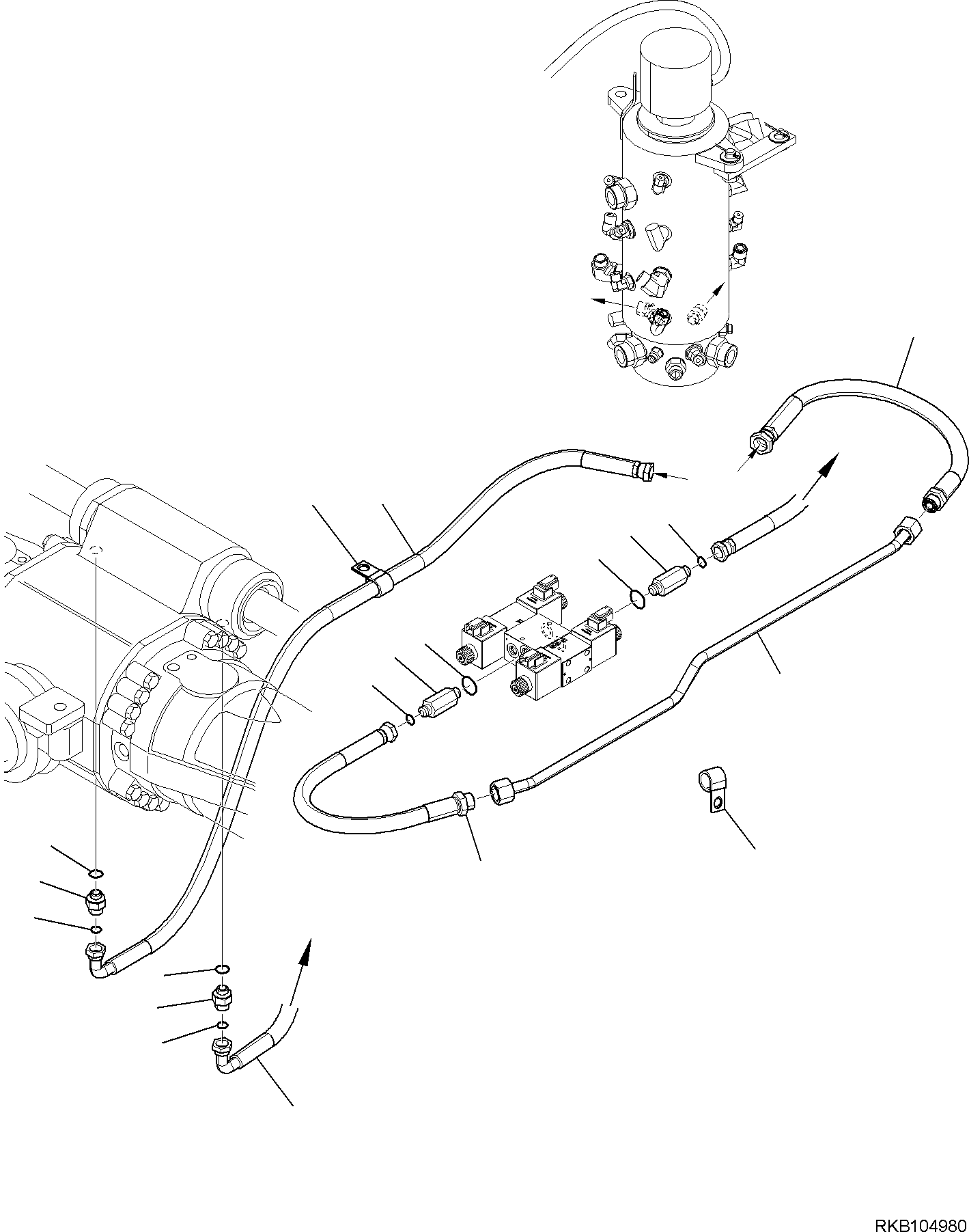 Шланг 02766-B0414 KOMATSU