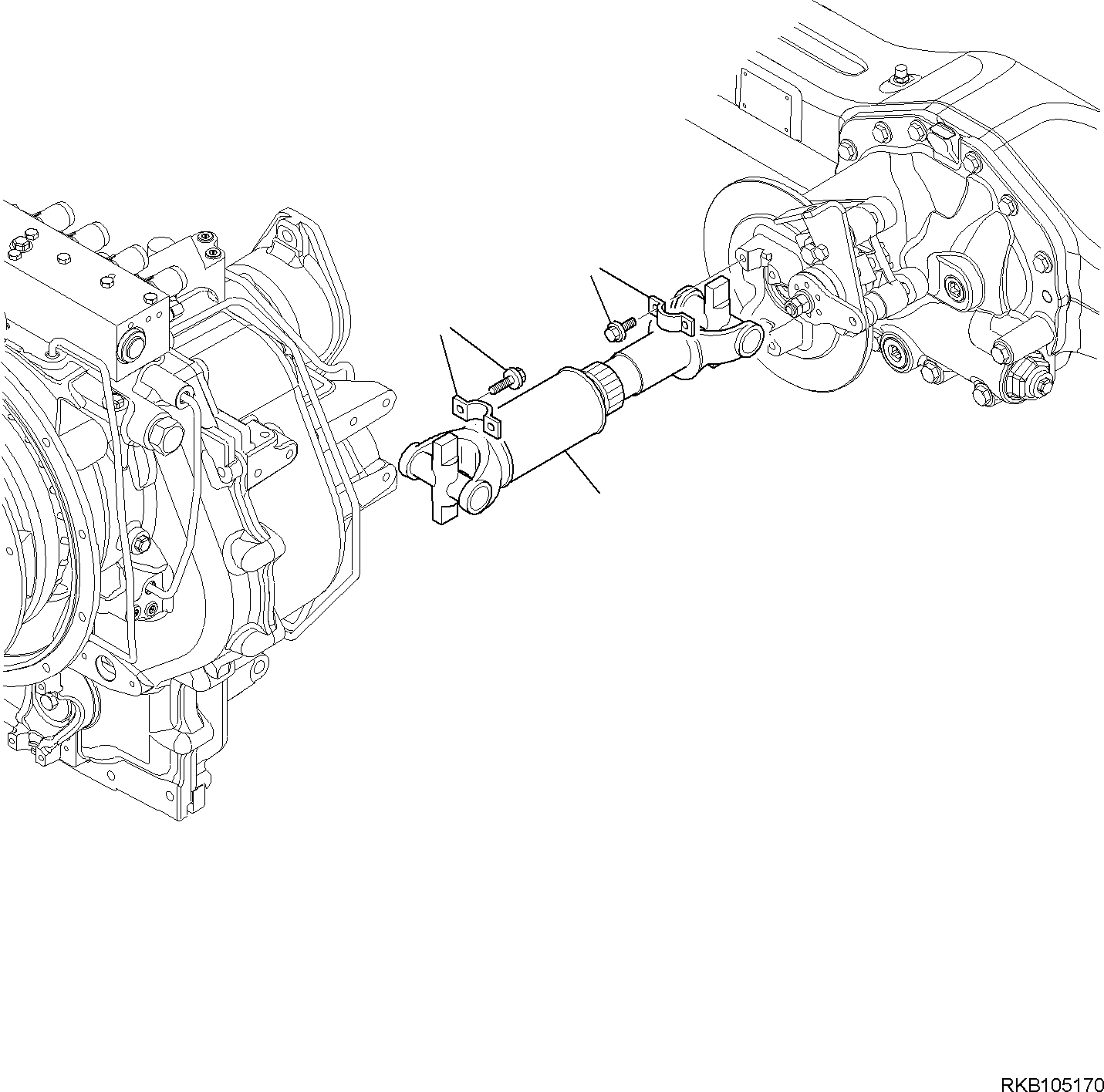 CARDAN SHAFT, REAR 42N-20-11301 KOMATSU