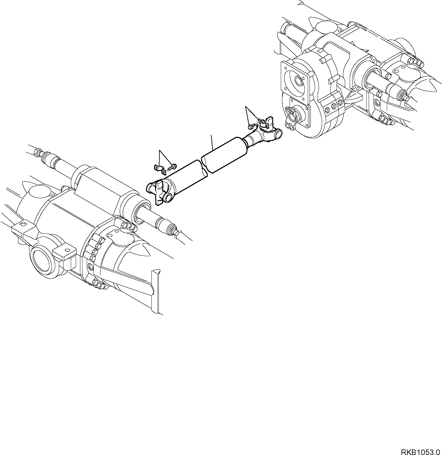 CARDAN SHAFT 21D-20-11301 KOMATSU