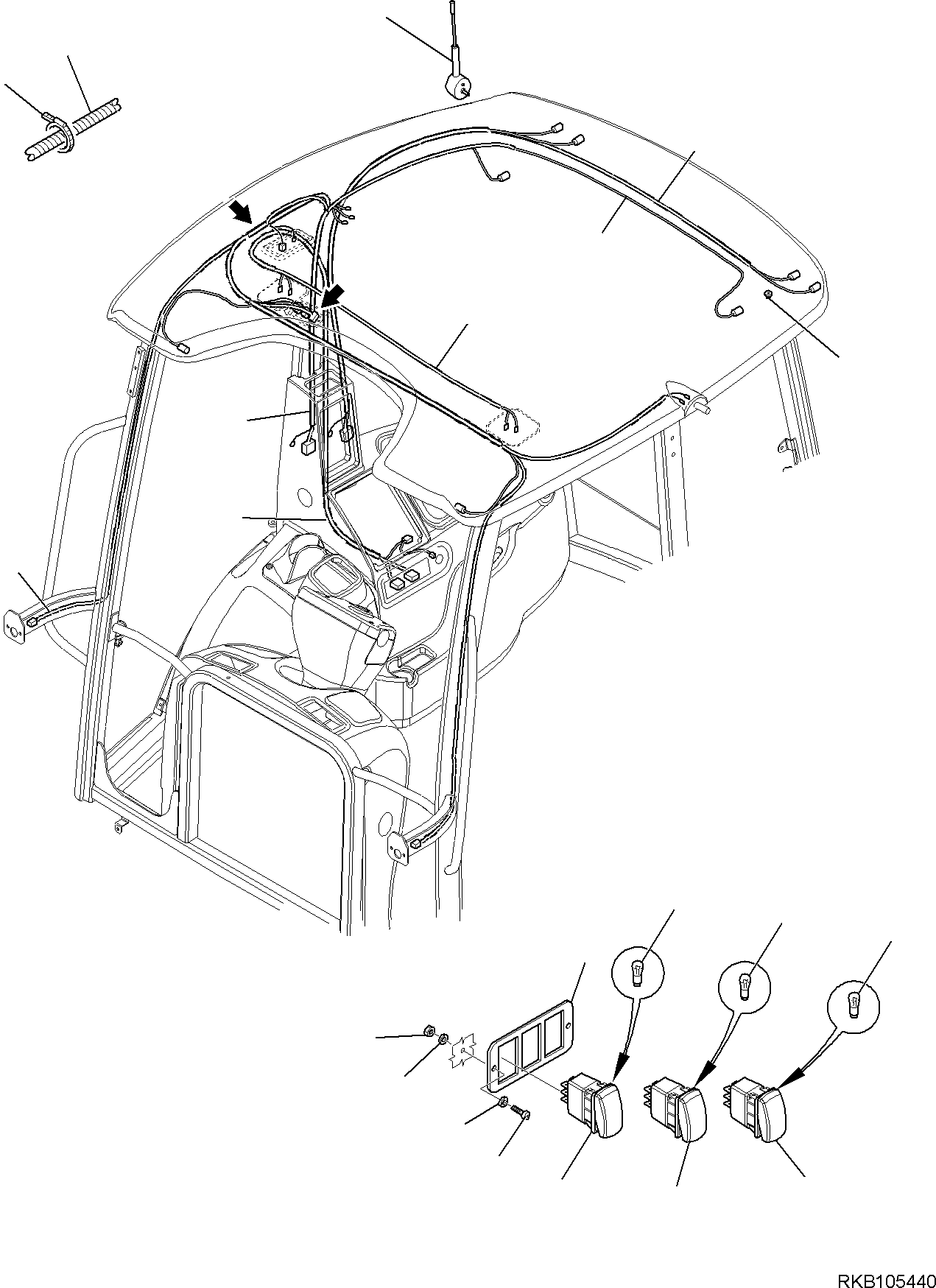 HARNESS, REAR 42N-06-11890 KOMATSU