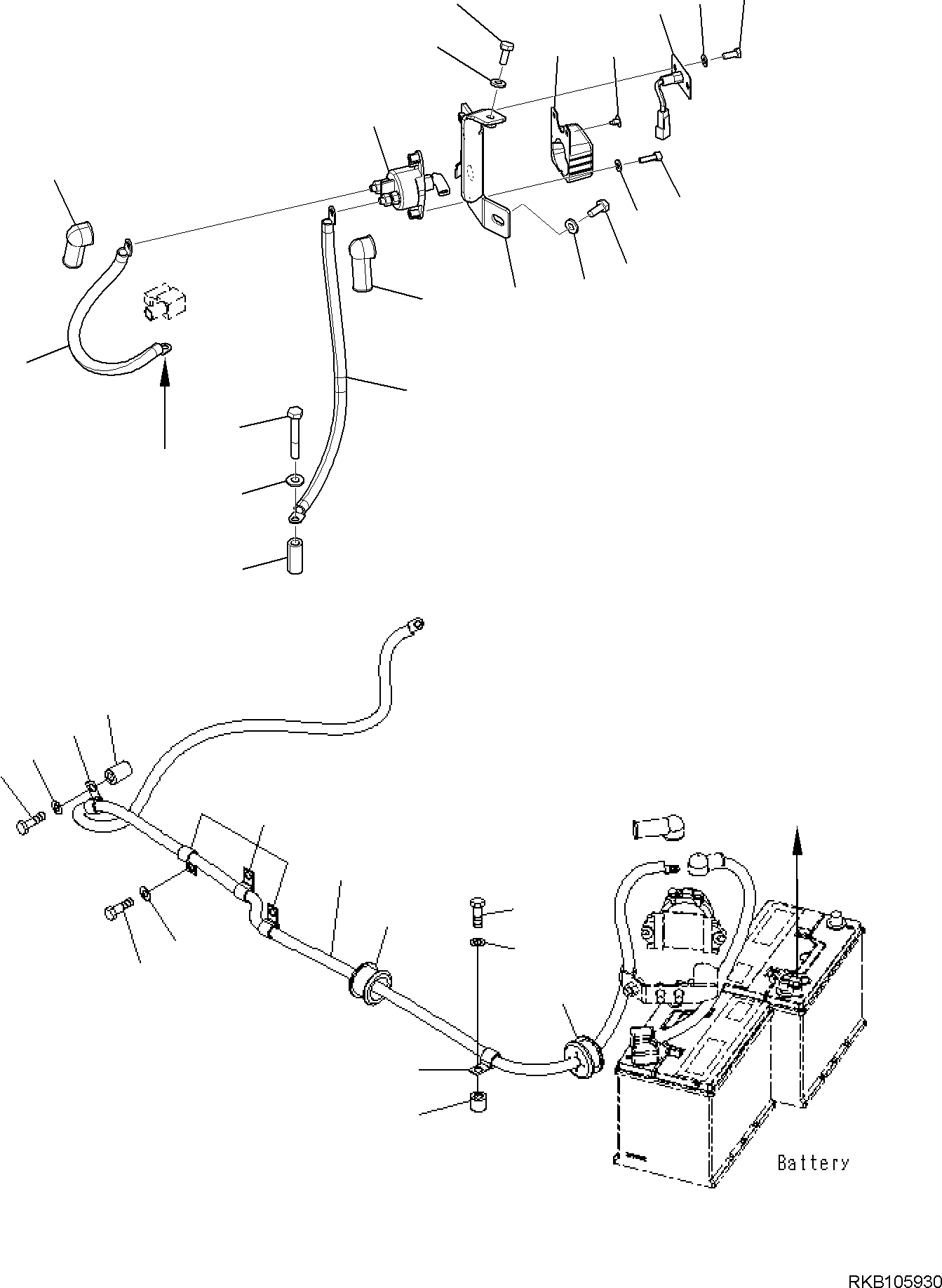 Кабель 08028-58040 KOMATSU