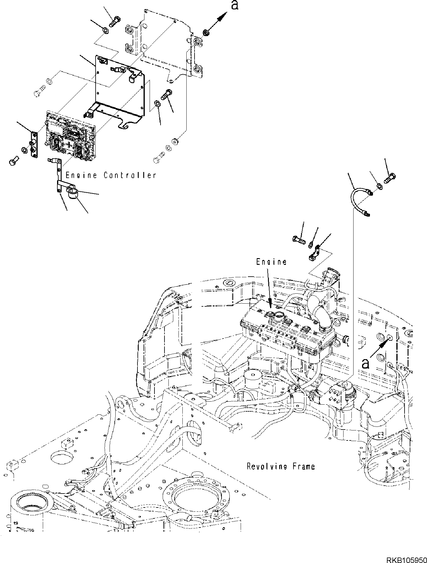 Кронштейн 21D-06-41181 KOMATSU