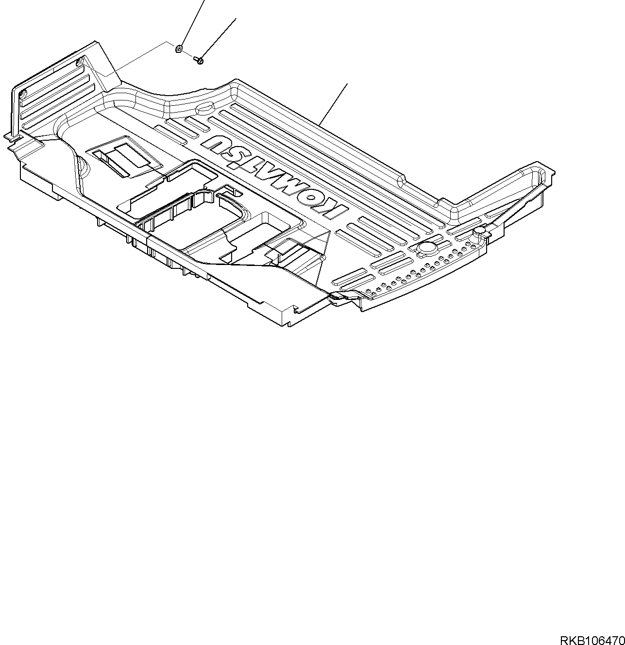 Коврик пола 21D-53-41210 KOMATSU