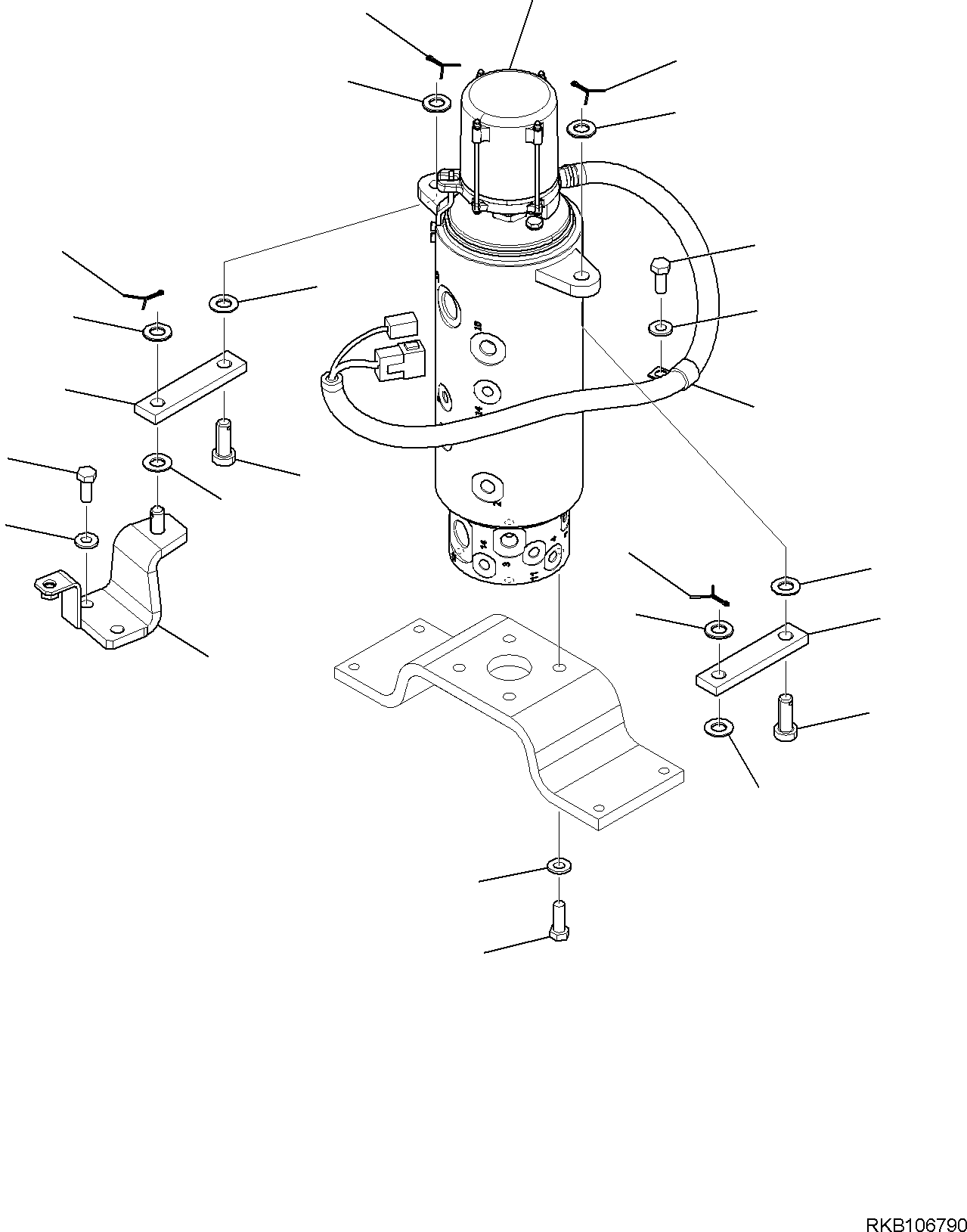 SWIVEL JOINT, ASSEMBLY (21D-60-41211) KOMATSU