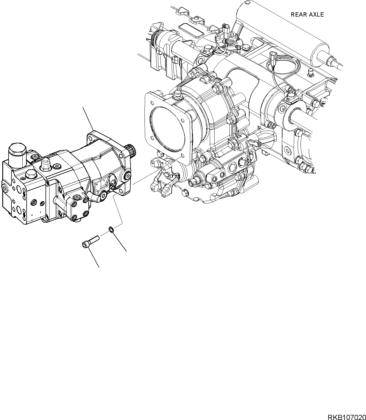 TRAVEL MOTOR, ASSEMBLY (21D-60-41101) KOMATSU