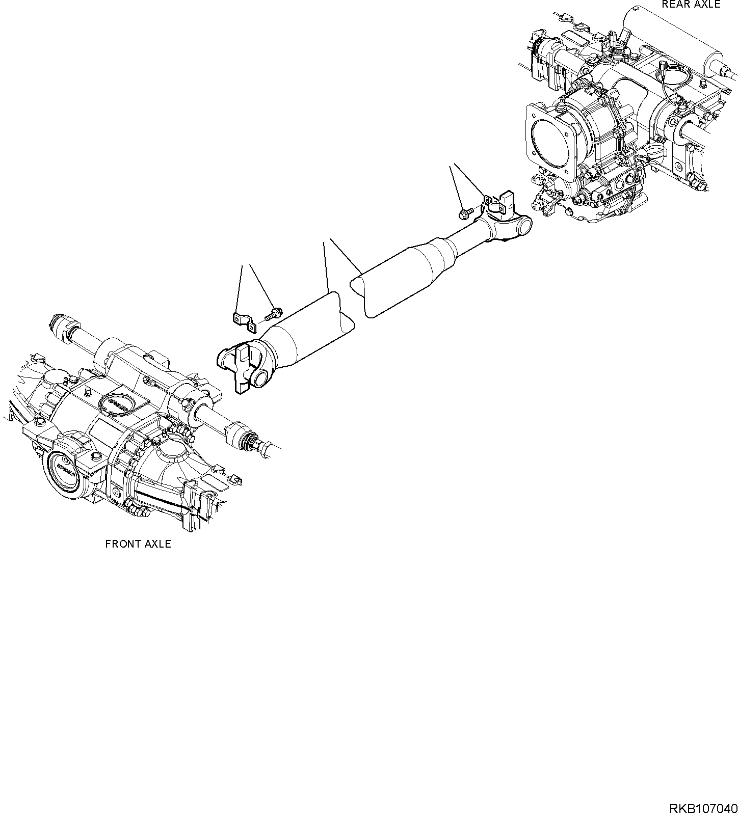 CARDAN SHAFT 21D-20-41101 KOMATSU