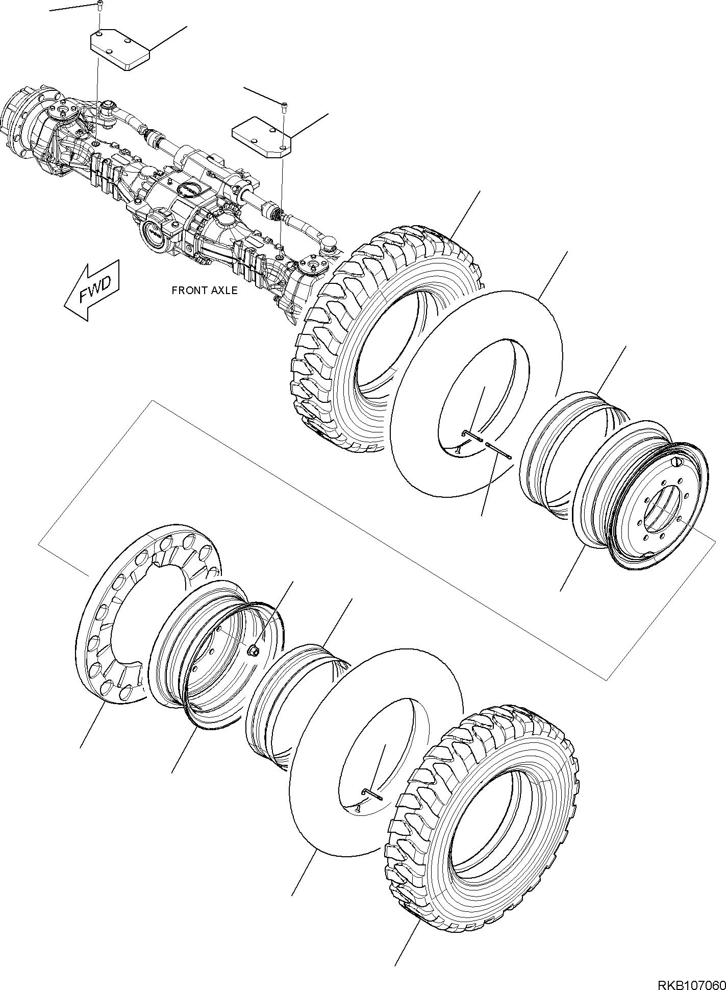 TYRE 21D-31-41120 KOMATSU
