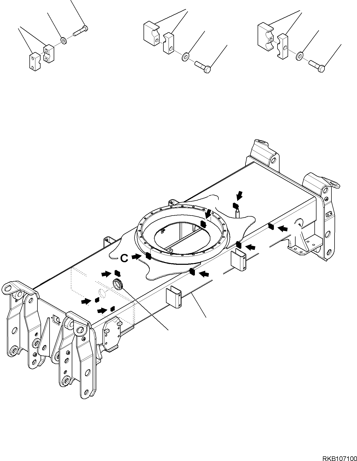 Хомут 21D-47-41A50 KOMATSU