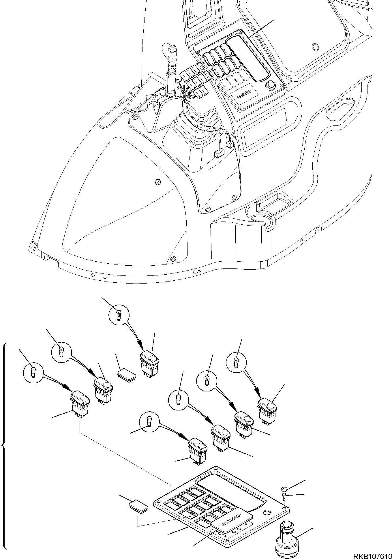SWITCH, PANEL 42N-06-15780 KOMATSU