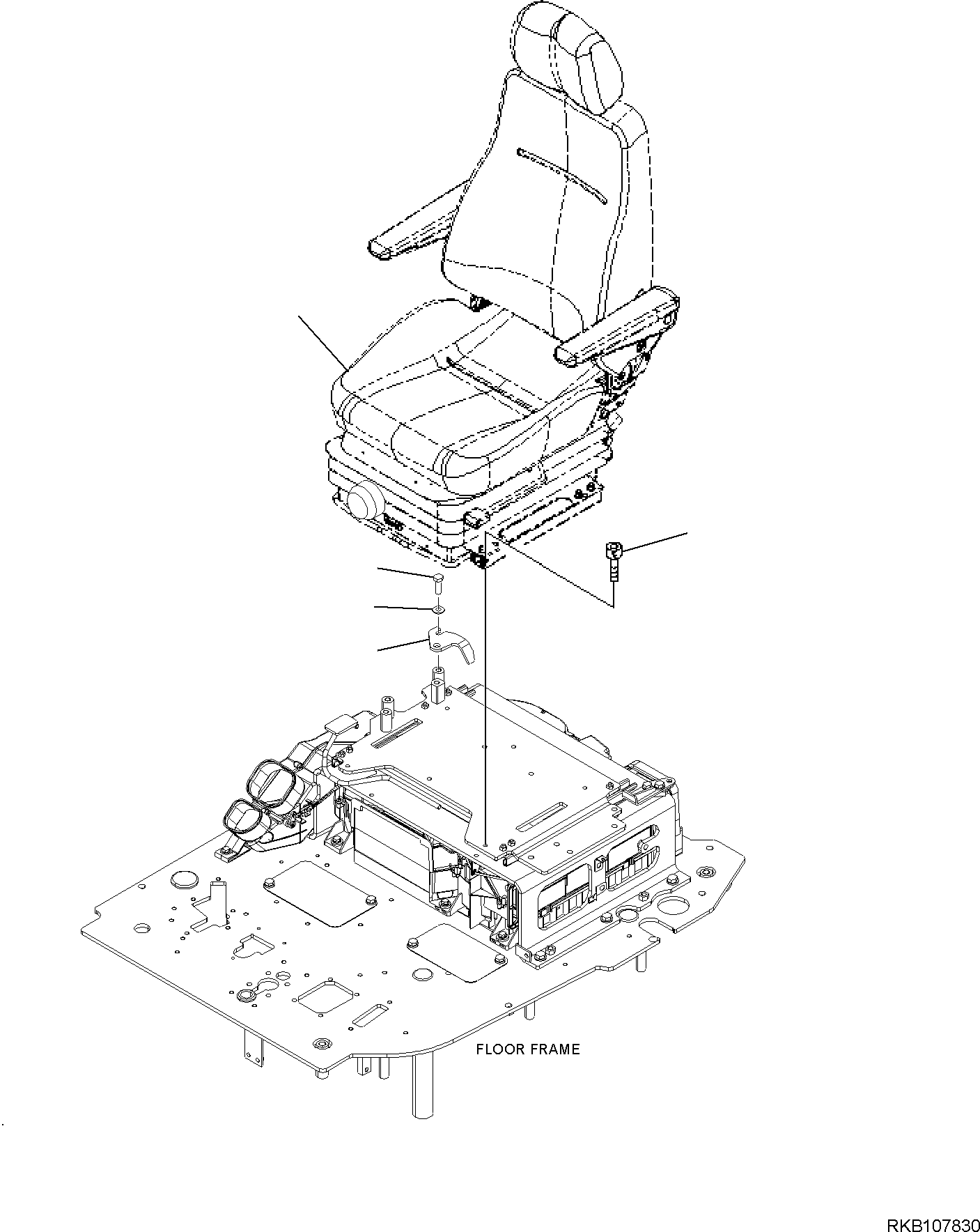 SEAT, ASSEMBLY (22P-57-21300) KOMATSU