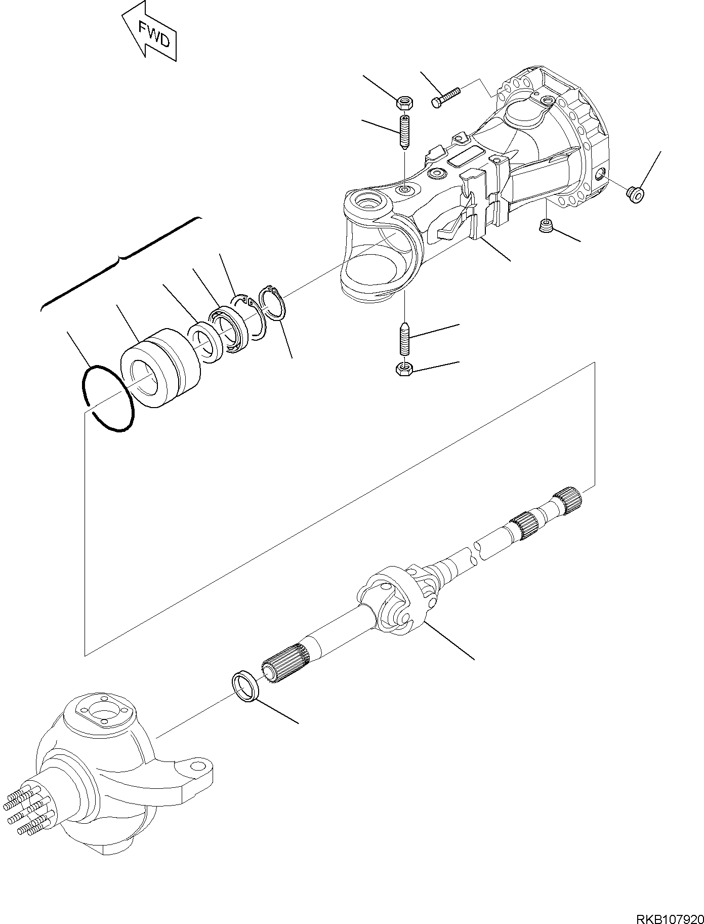 AXLE, HOUSING DGD2120600147 KOMATSU