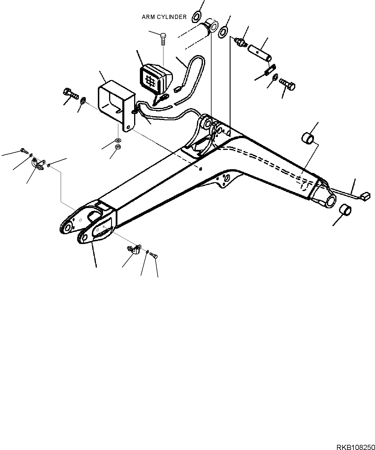 BOOM, ASSEMBLY 22J-70-R5231 KOMATSU
