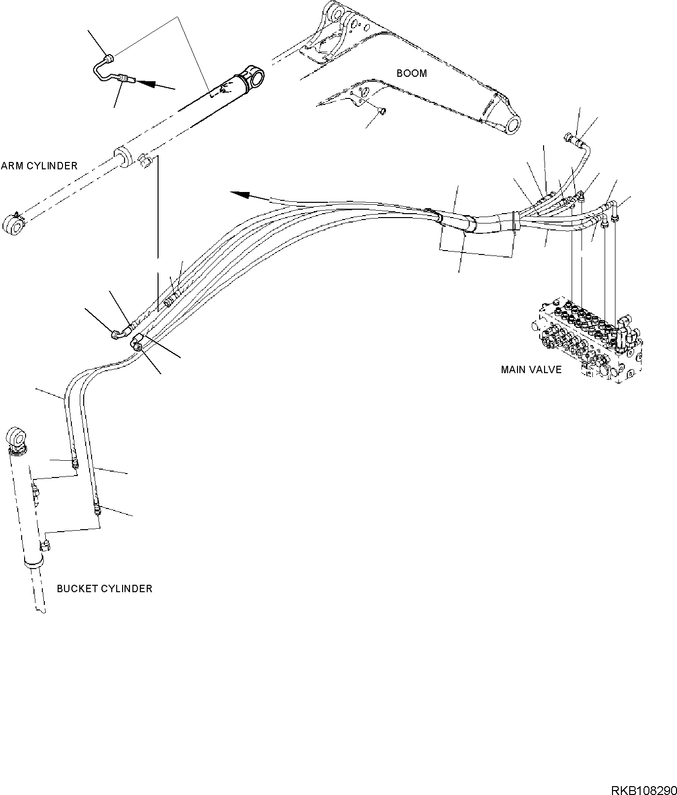 Шланг 22J-973-R552 KOMATSU
