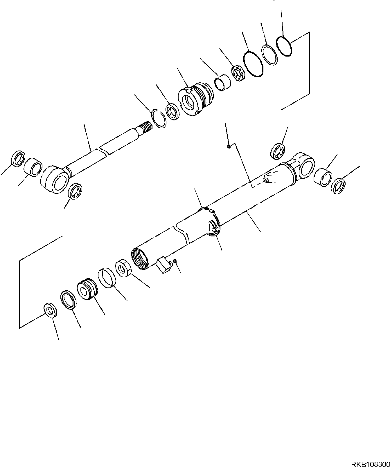 ARM CYLINDER, ASSEMBLY 707-00-0T450 KOMATSU