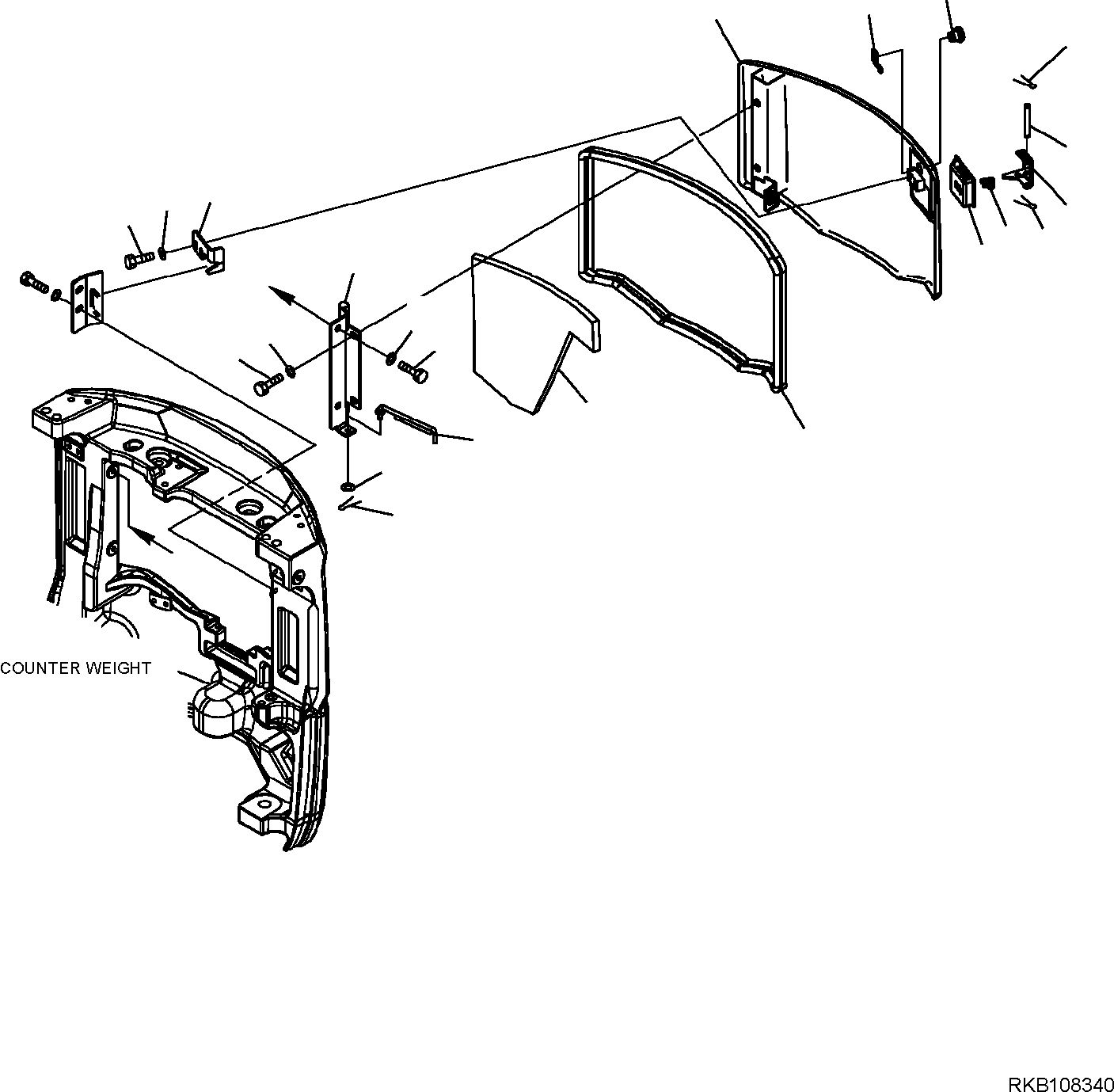 ENGINE HOOD, ASSEMBLY 22J-54-R5111 KOMATSU