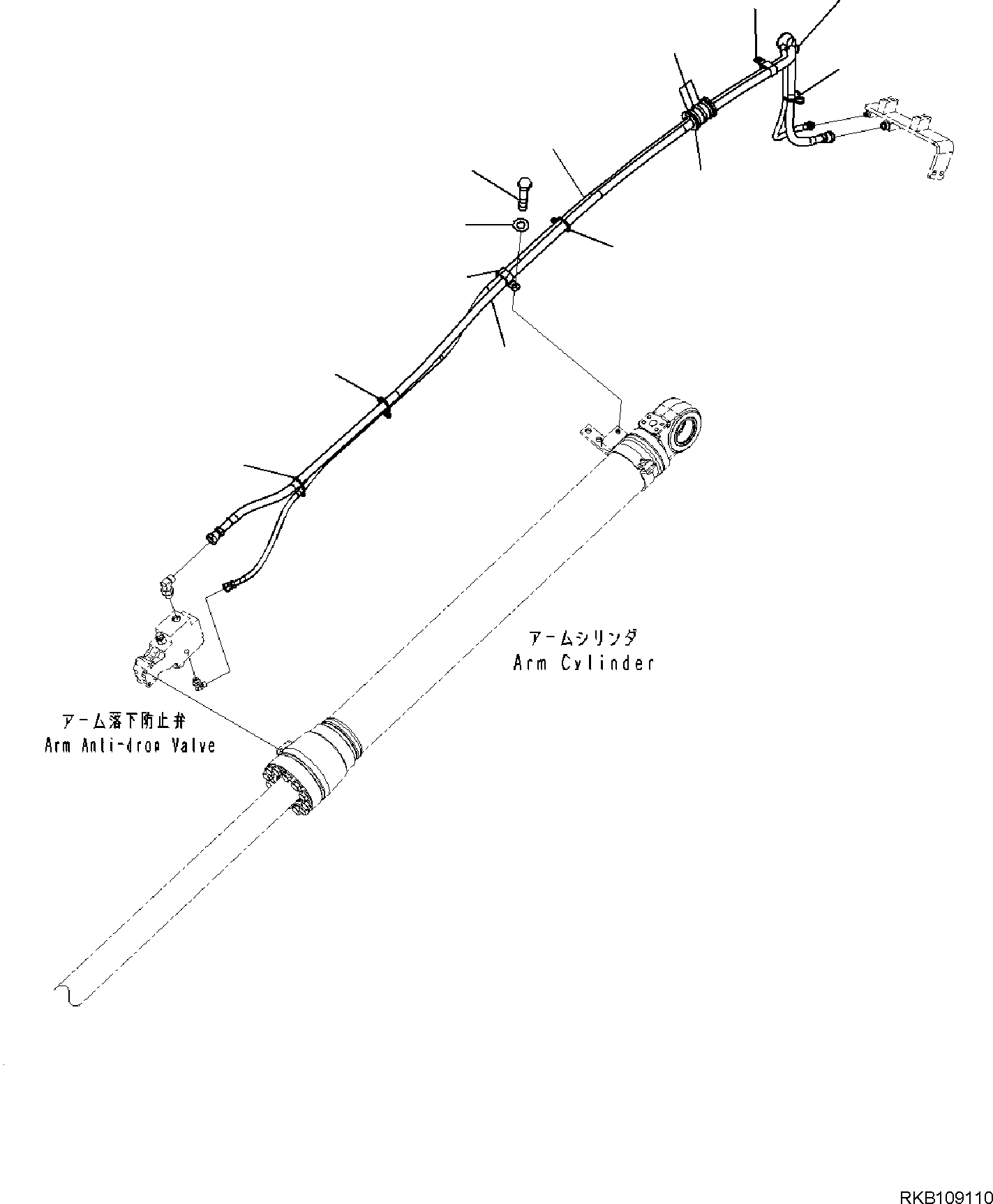 HOSE, ASSEMBLY 22B-62-46170 KOMATSU