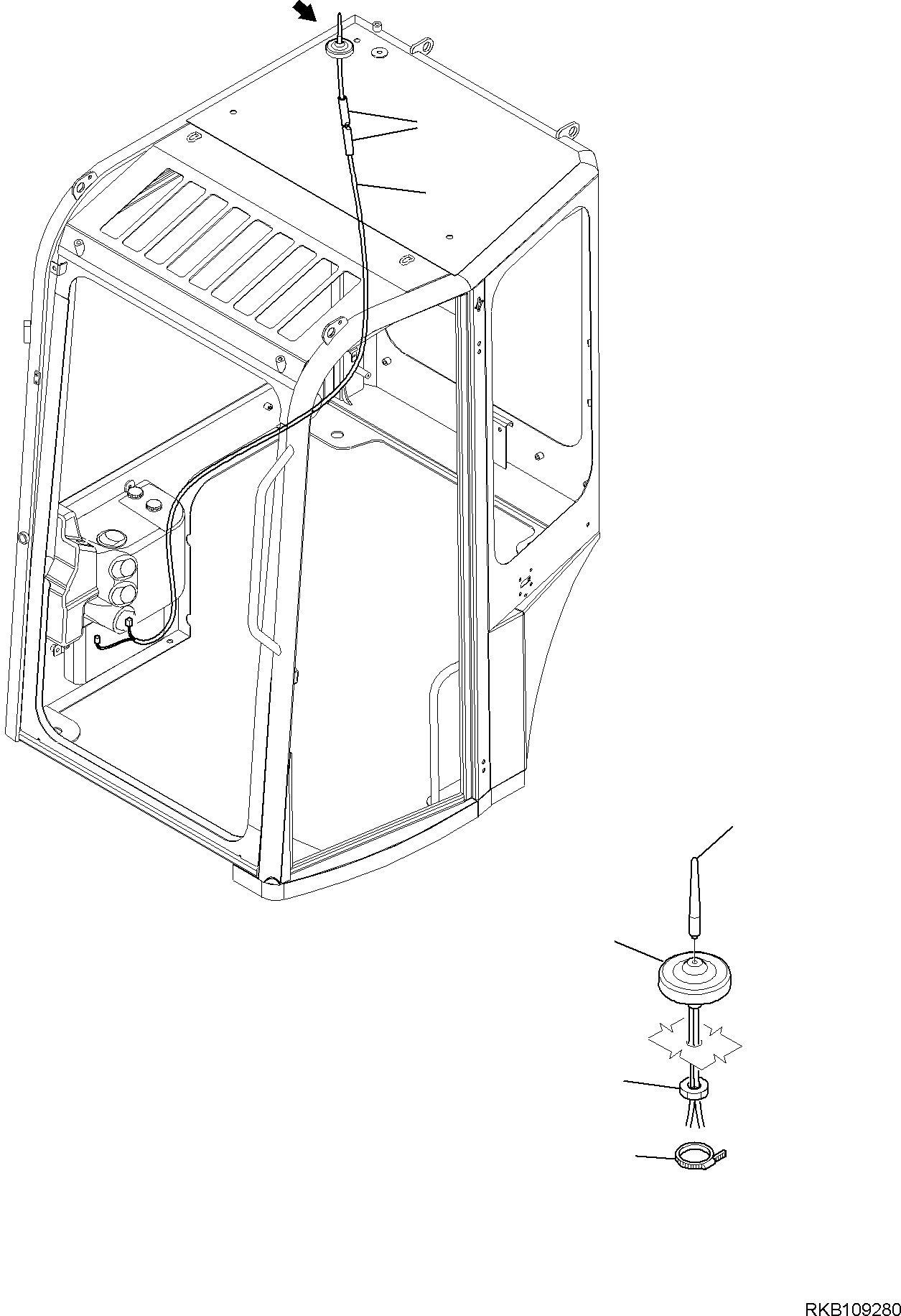 OPERATOR'S CAB, ASSEMBLY (2A1-54-15013) KOMATSU