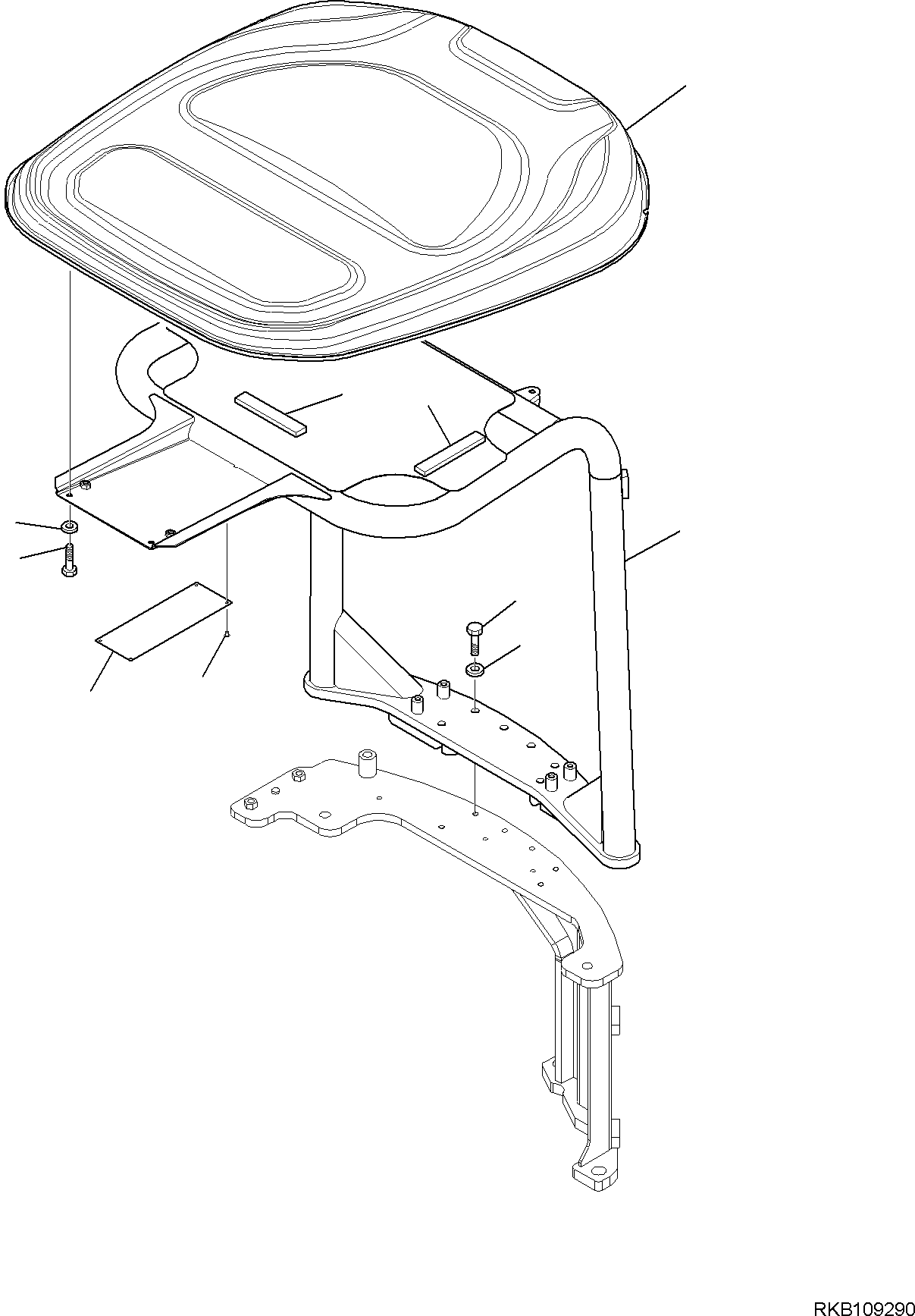 FRAME, CANOPY 2A1-54-13120 KOMATSU