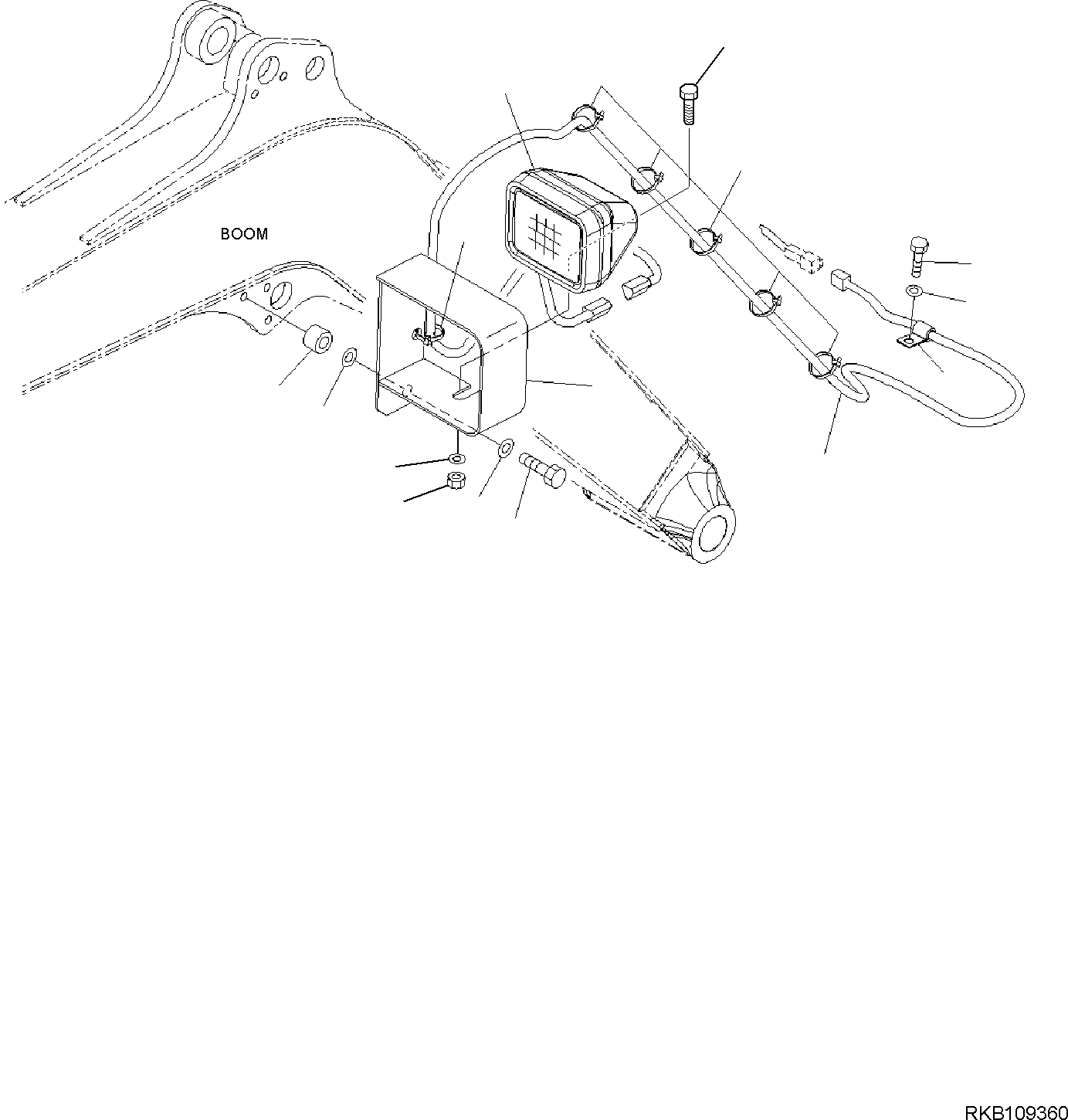 WIRING HARNESS, WORK LAMP 22K-06-R1511 KOMATSU