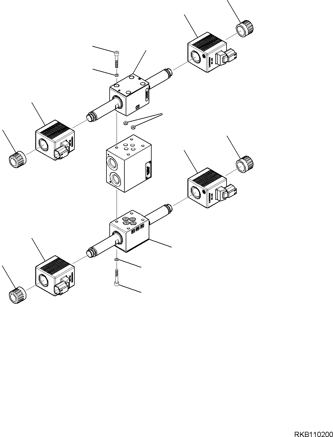 STEERING VALVE, ASSEMBLY 21D-60-41402 KOMATSU