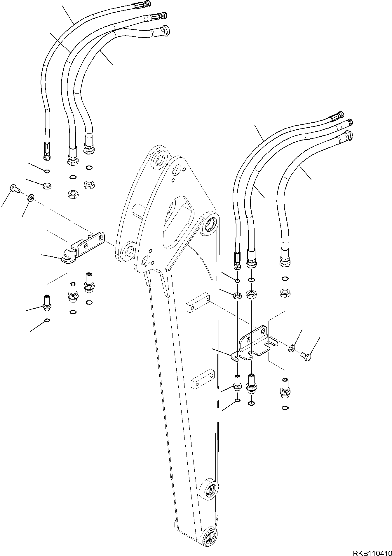 Шланг 2A1-973-2010 KOMATSU