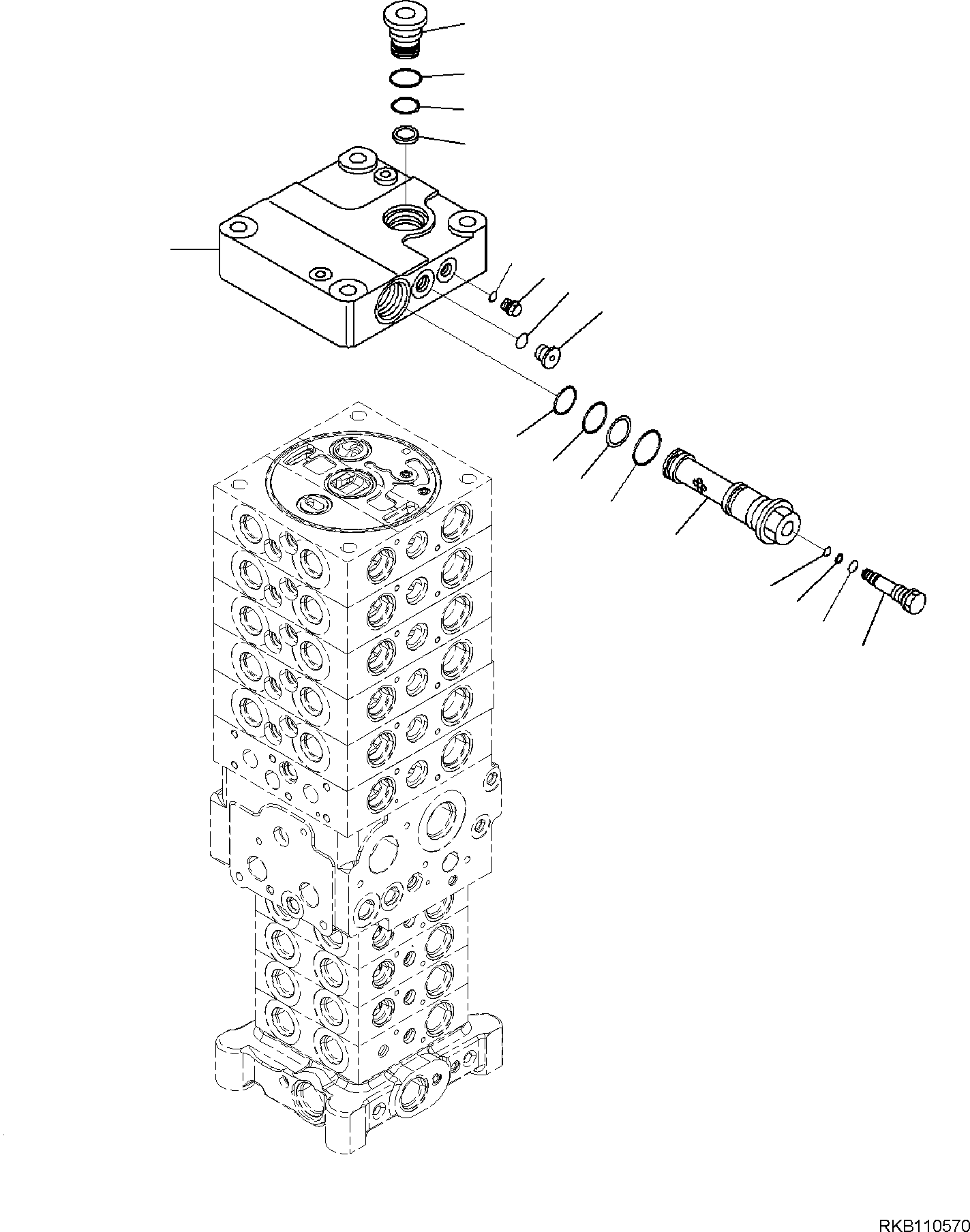 Управляющий клапан 723-5A-15701 KOMATSU