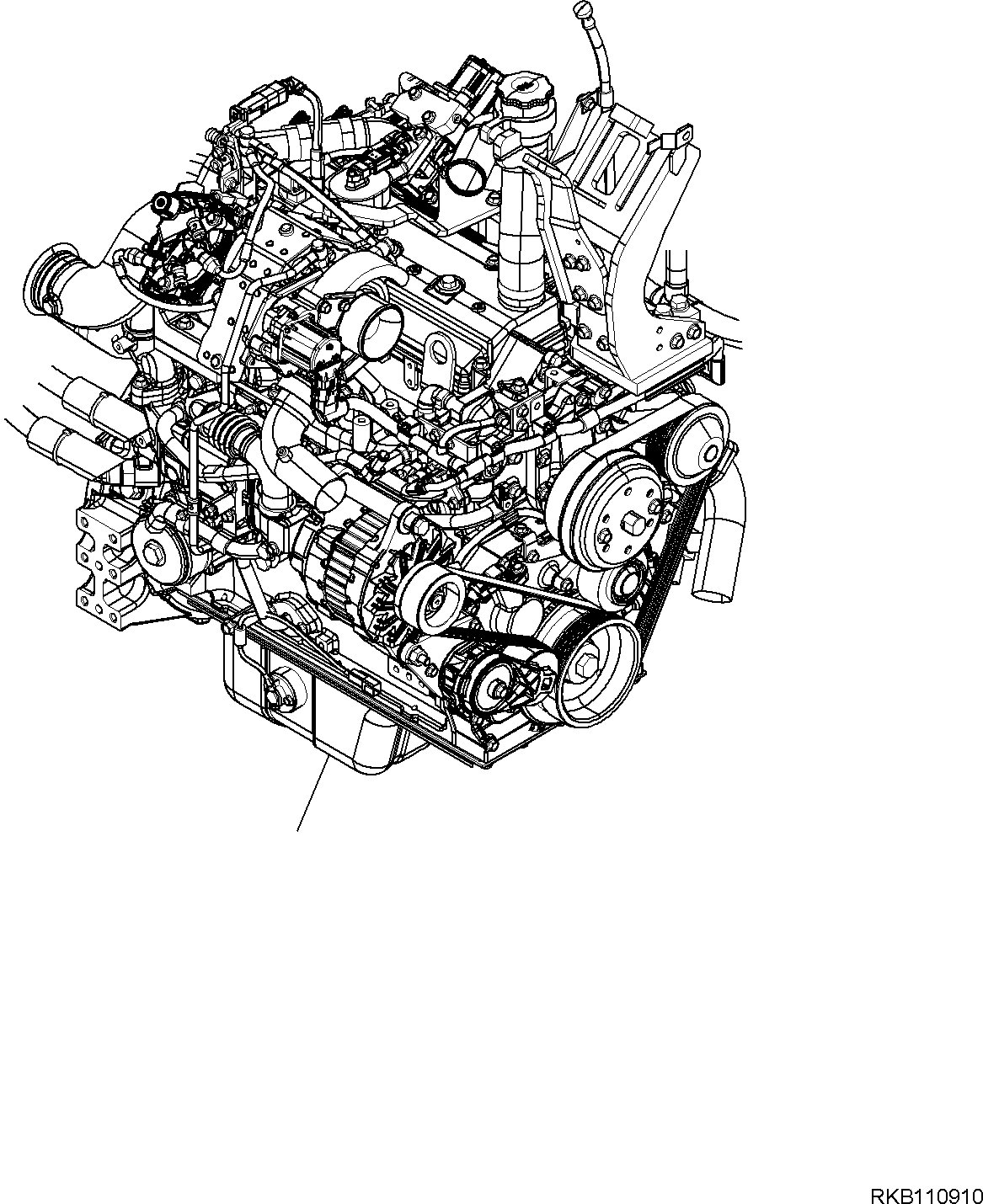 ENGINE, ASSEMBLY 6276-A0-RA10 KOMATSU