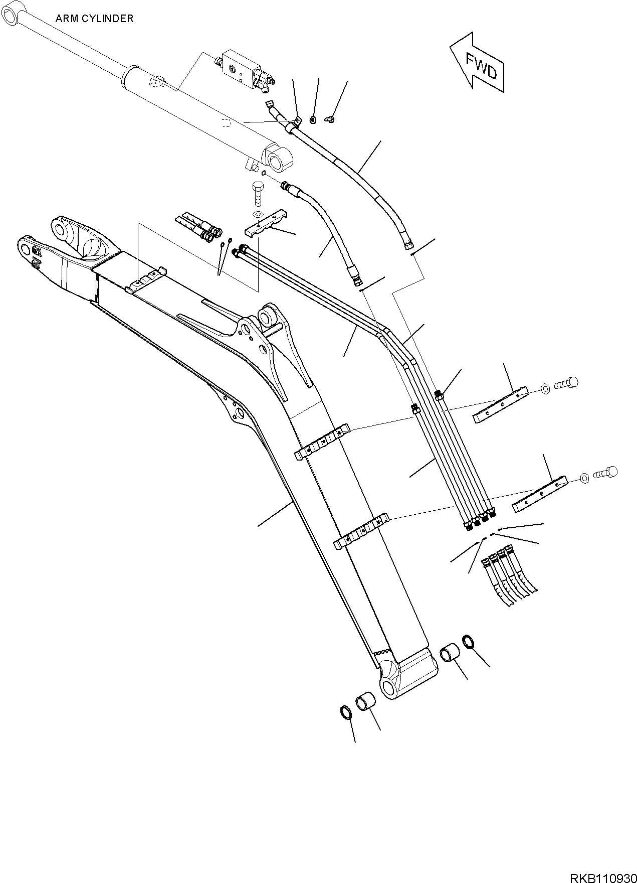 Хомут 22L-70-R7B22 KOMATSU