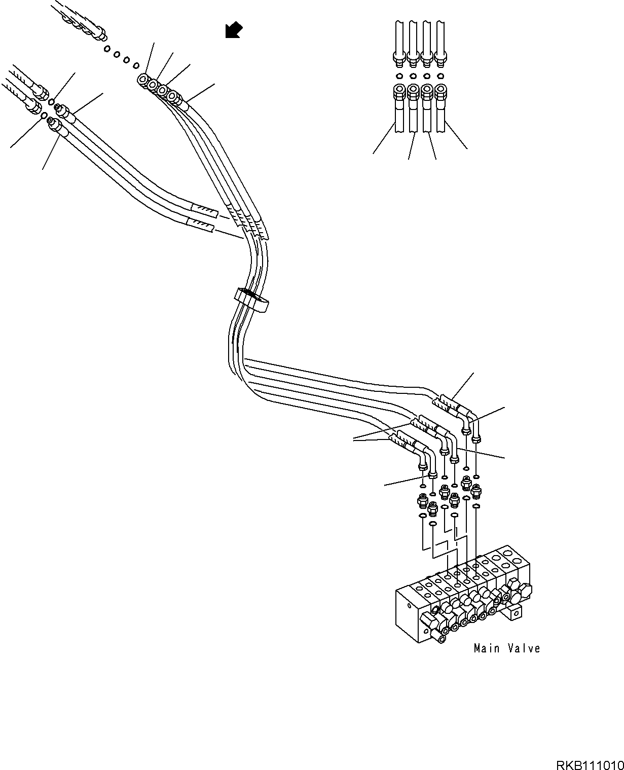 Шланг 22K-62-R8450 KOMATSU