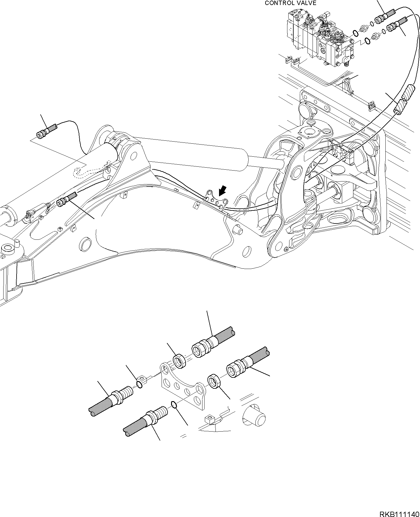 Шланг 42N-62-18322 KOMATSU