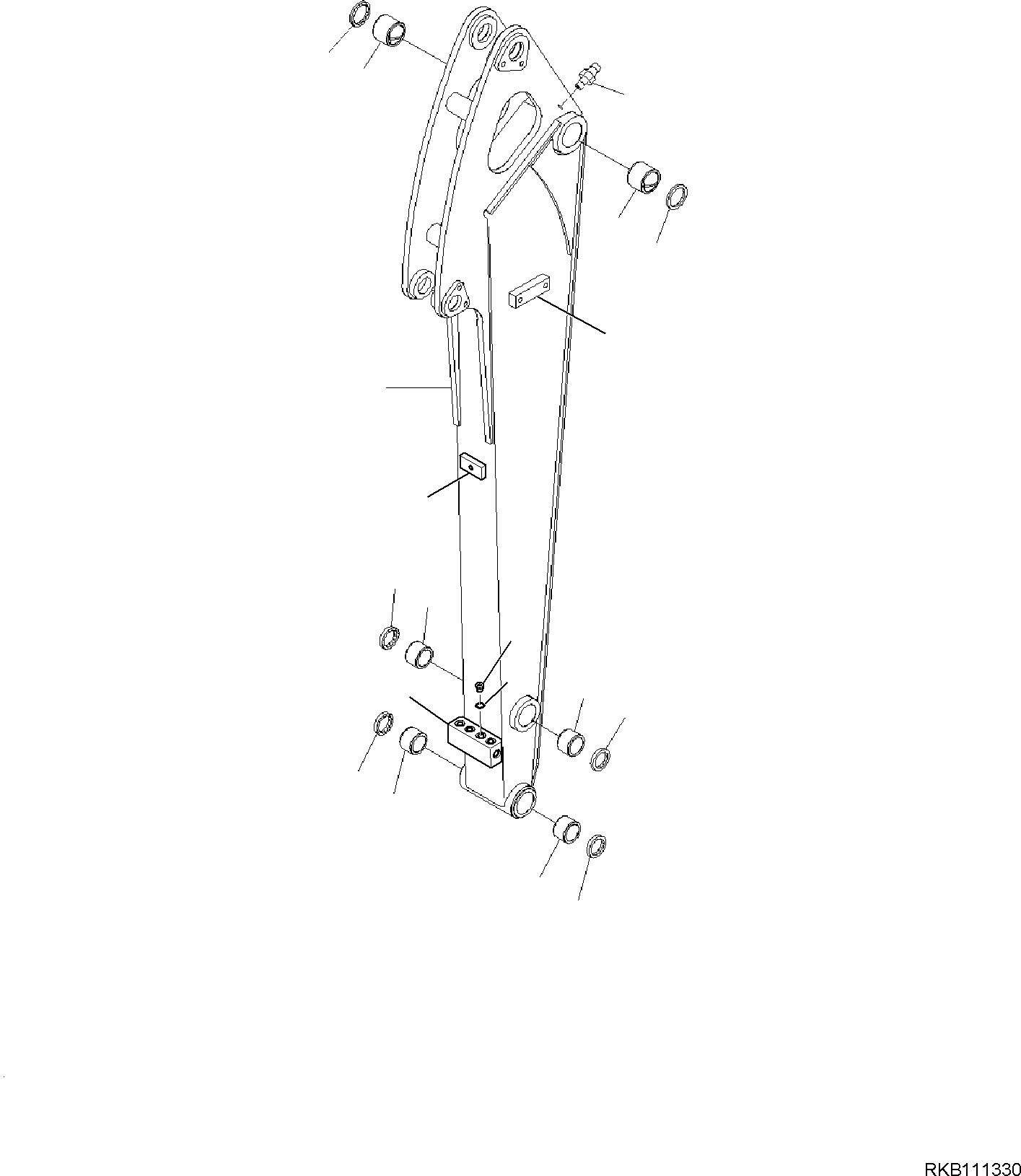 LONG ARM, ASSEMBLY 22K-943-R610 KOMATSU