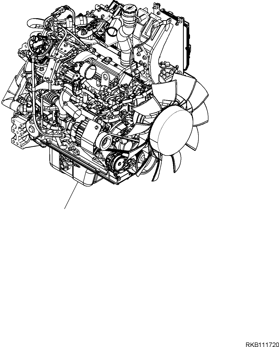 ENGINE, ASSEMBLY 6276-C0-RA10 KOMATSU
