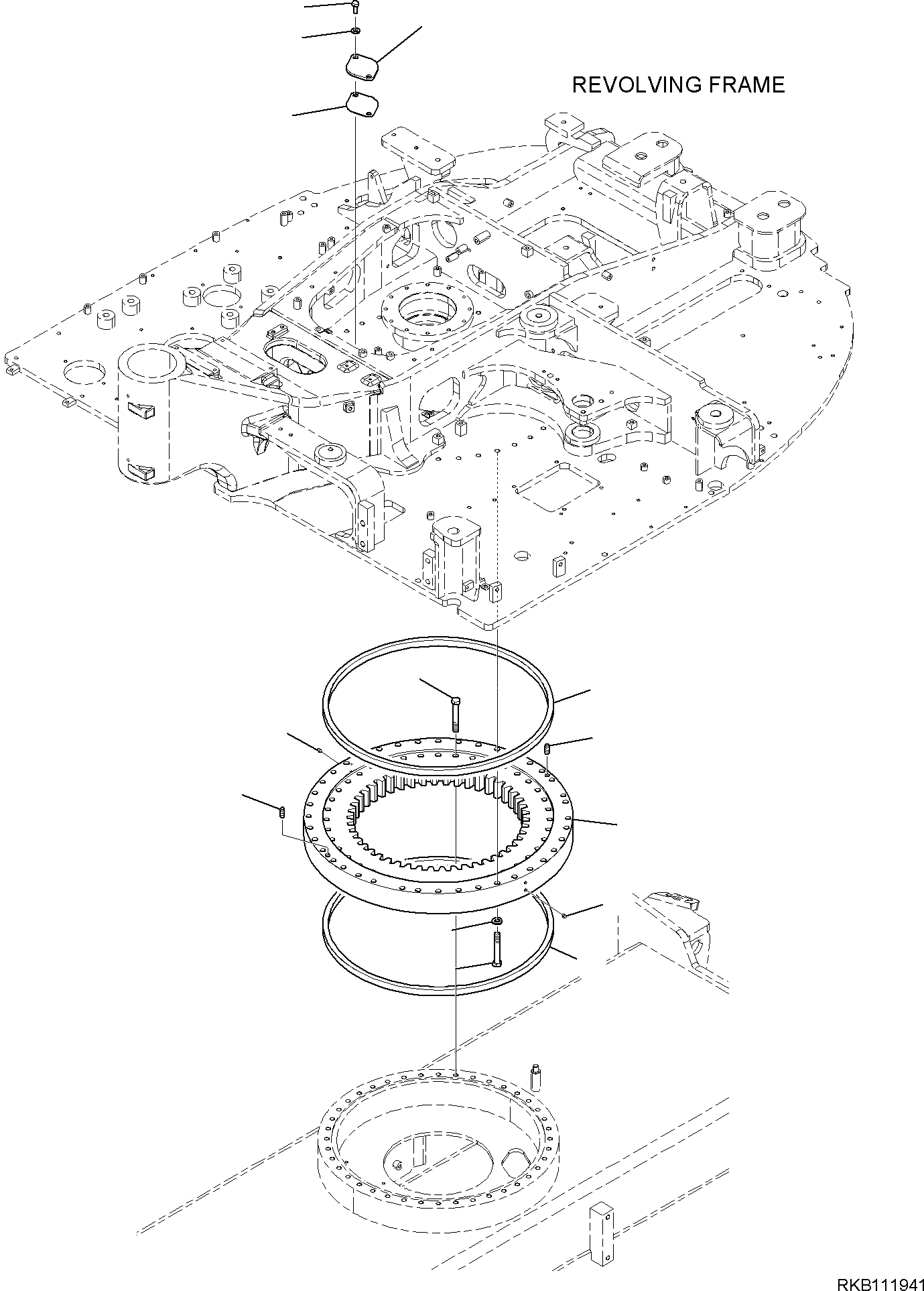 SWING CIRCLE, ASSEMBLY 227-25-11101 KOMATSU