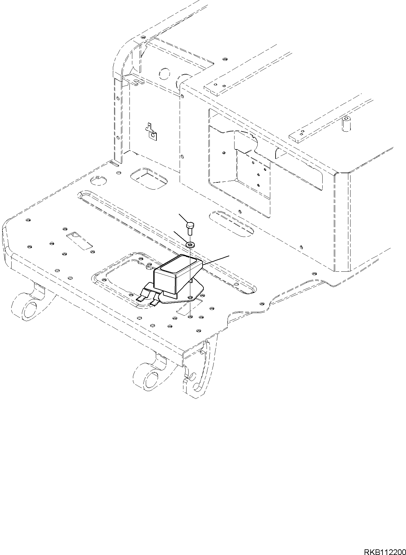 Кронштейн 22J-54-R9840 KOMATSU