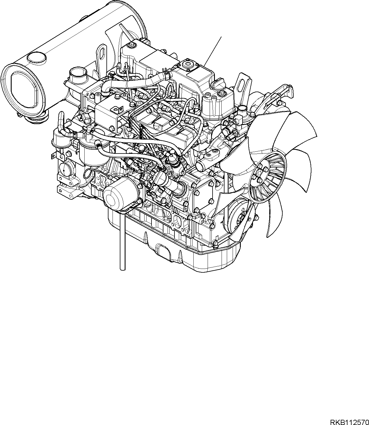 ENGINE, ASSEMBLY (22N-01-51500) KOMATSU