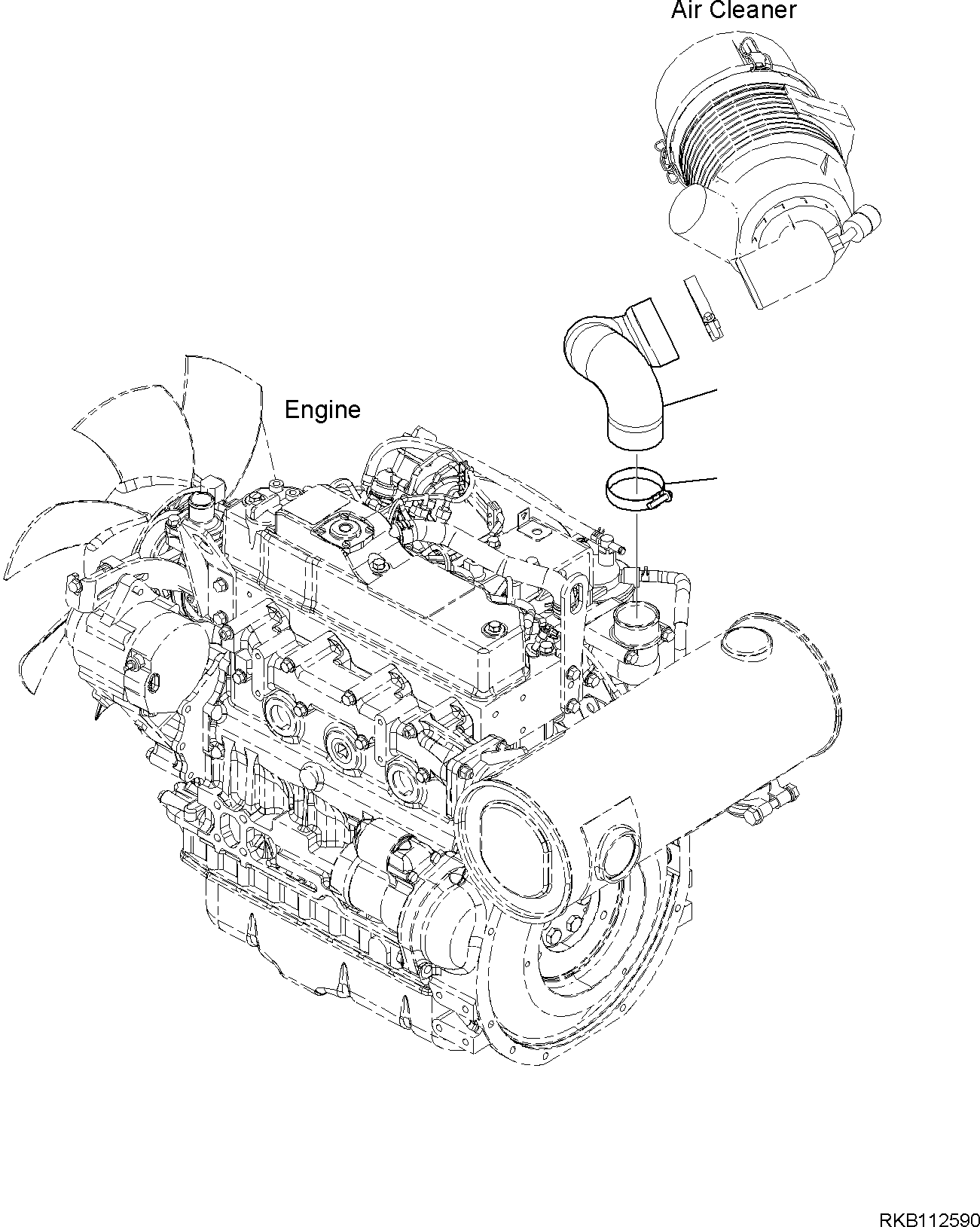 Шланг 22N-01-51290 KOMATSU