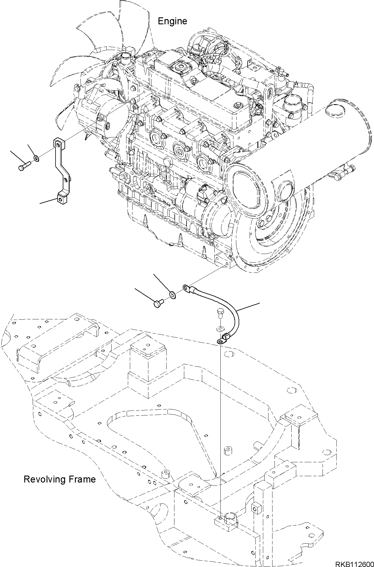 Кронштейн 22N-01-51750 KOMATSU