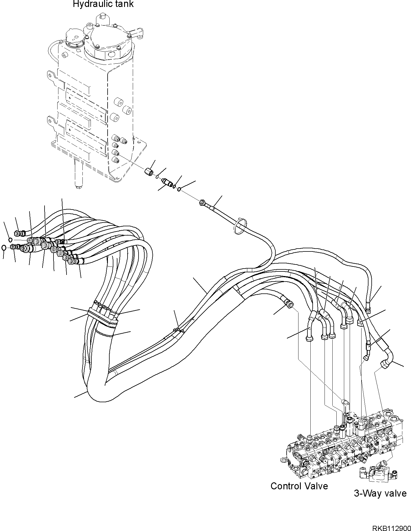 Тройник 22F-62-35570 KOMATSU