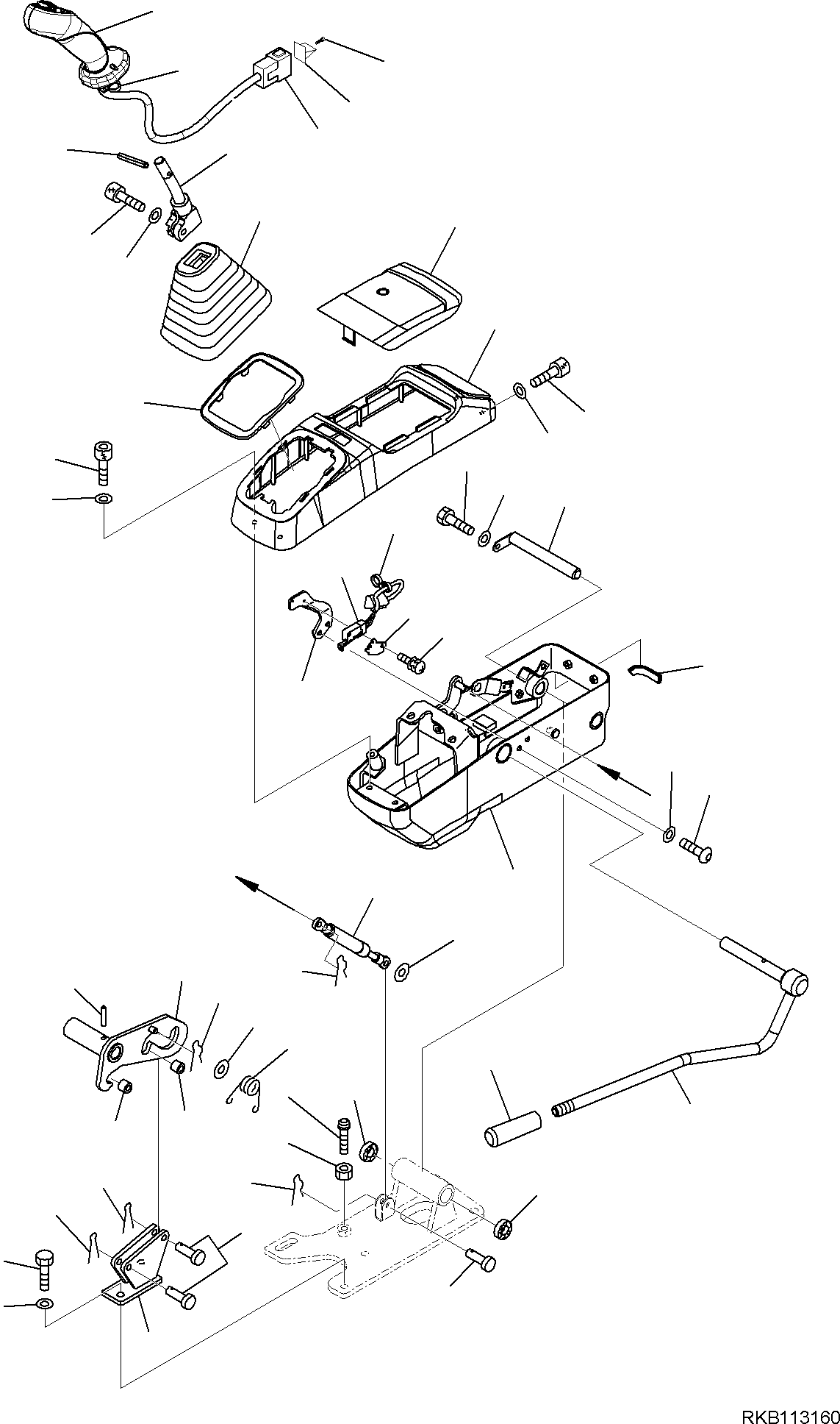 LEVER, ASSEMBLY 22N-958-R401 KOMATSU