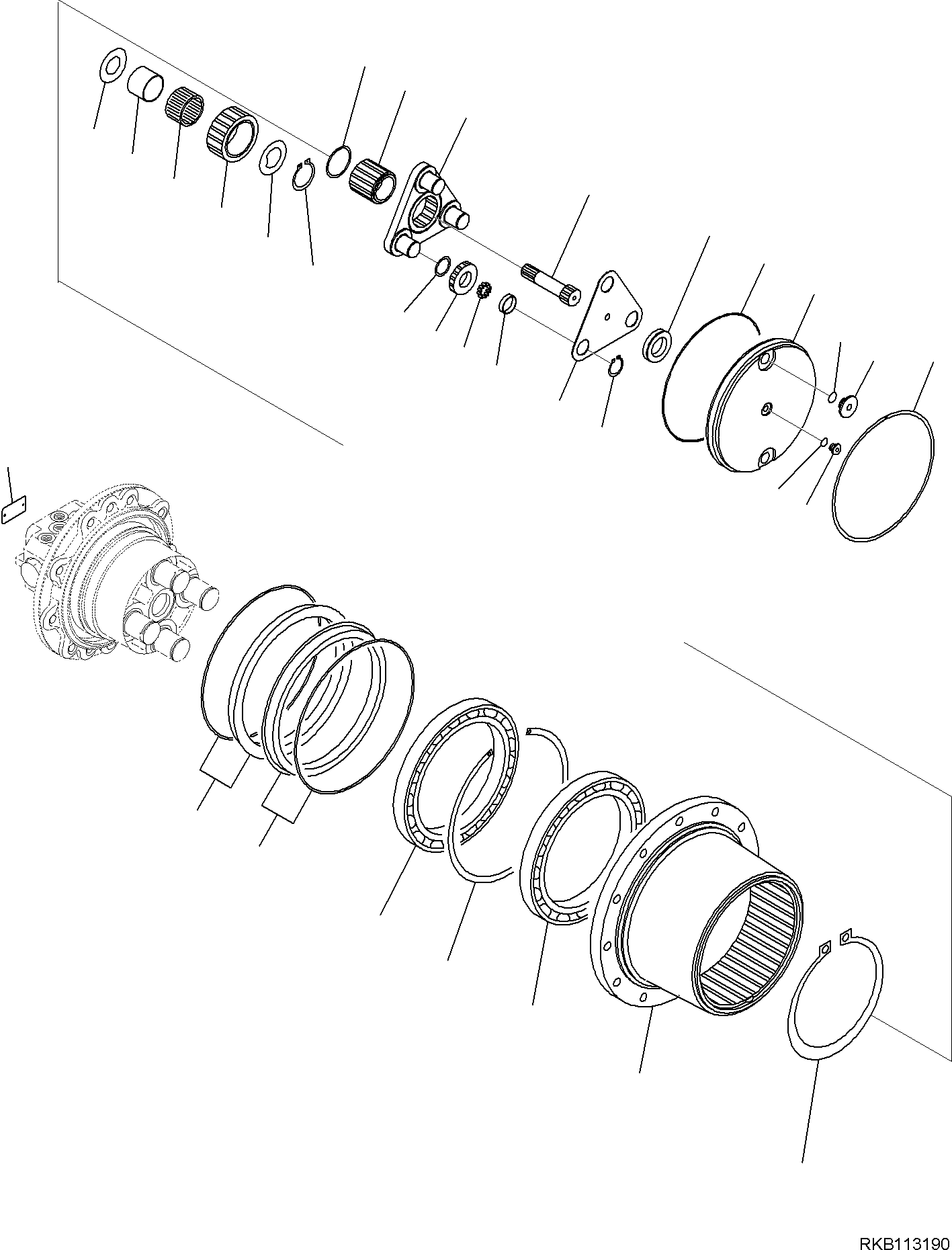 KIT, REDUCTION GEAR FUGHS35018552 KOMATSU