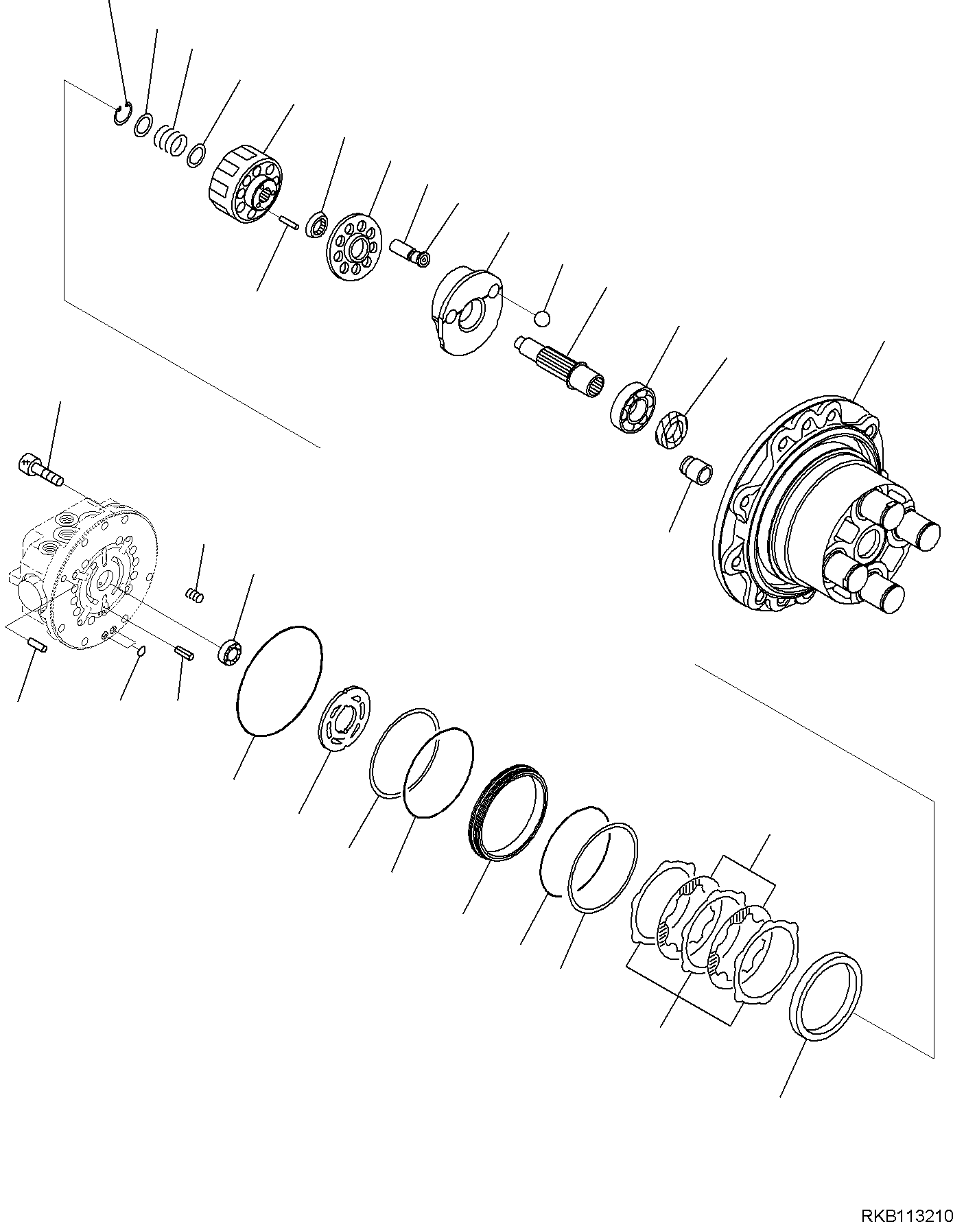 KIT, HYDRAULIC MOTOR BODY FUMHB1B29300 KOMATSU