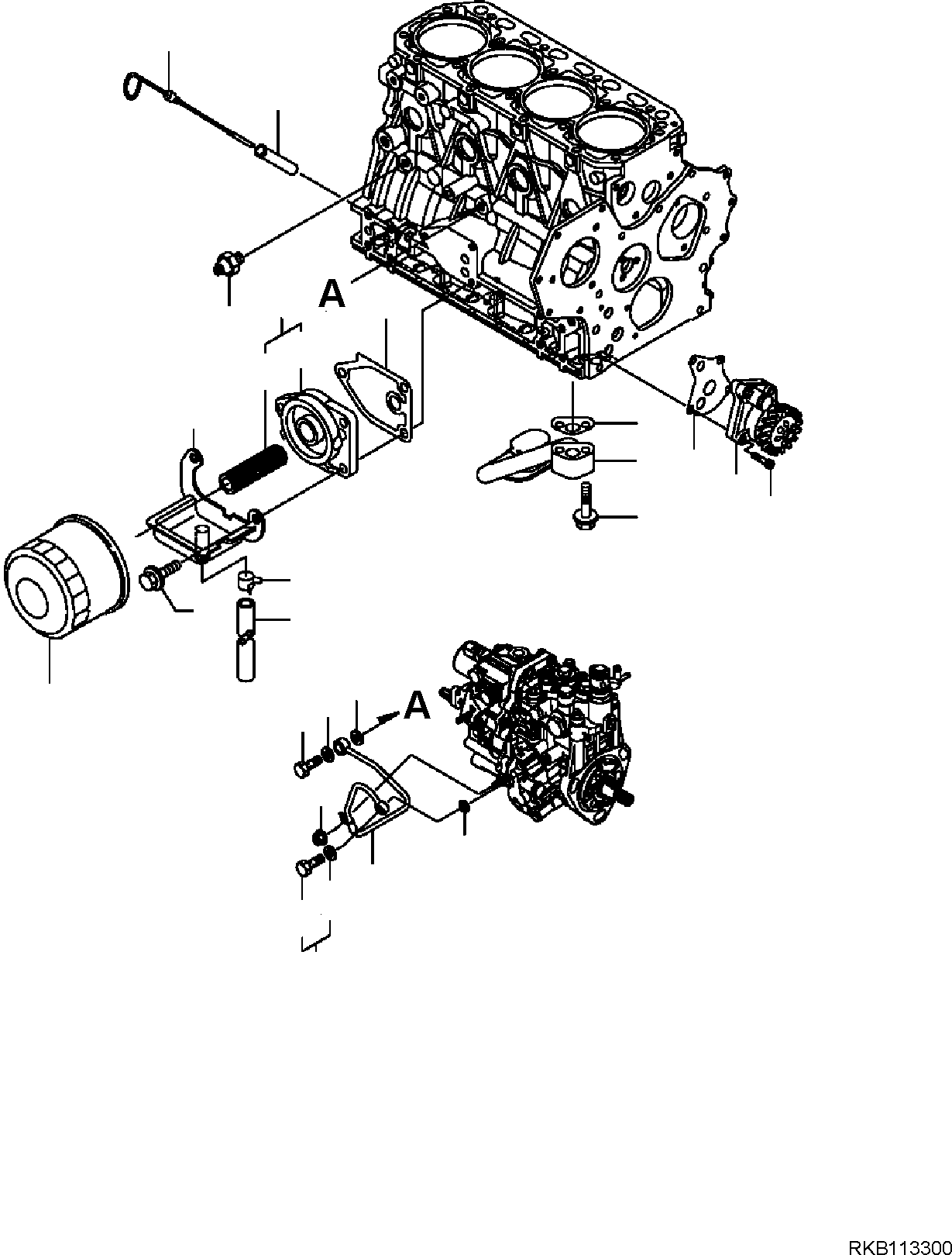 PUMP ASSEMBLY, OIL YM129407-32001 KOMATSU