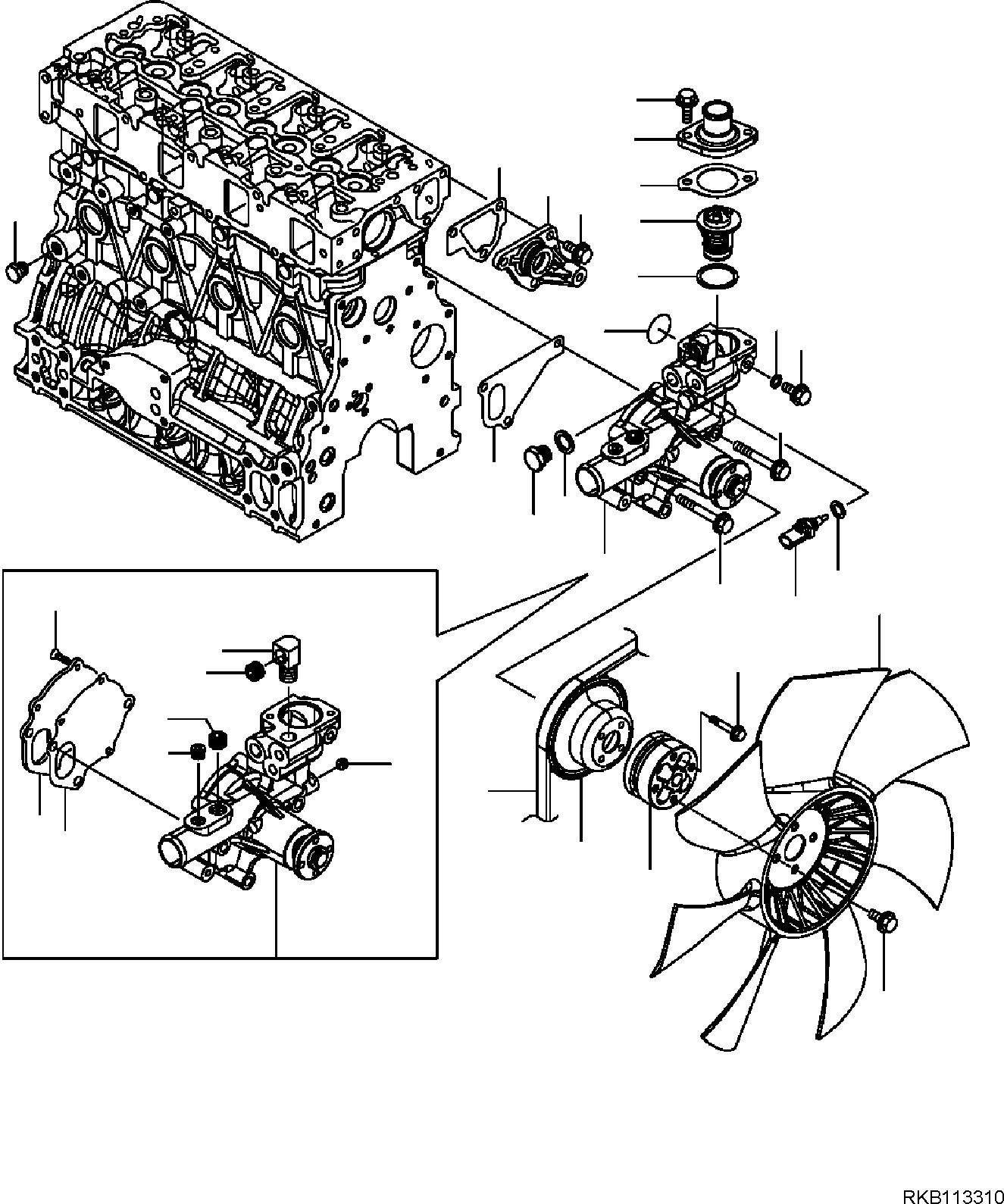 PUMP, ASSEMBLY YM129654-42010 KOMATSU