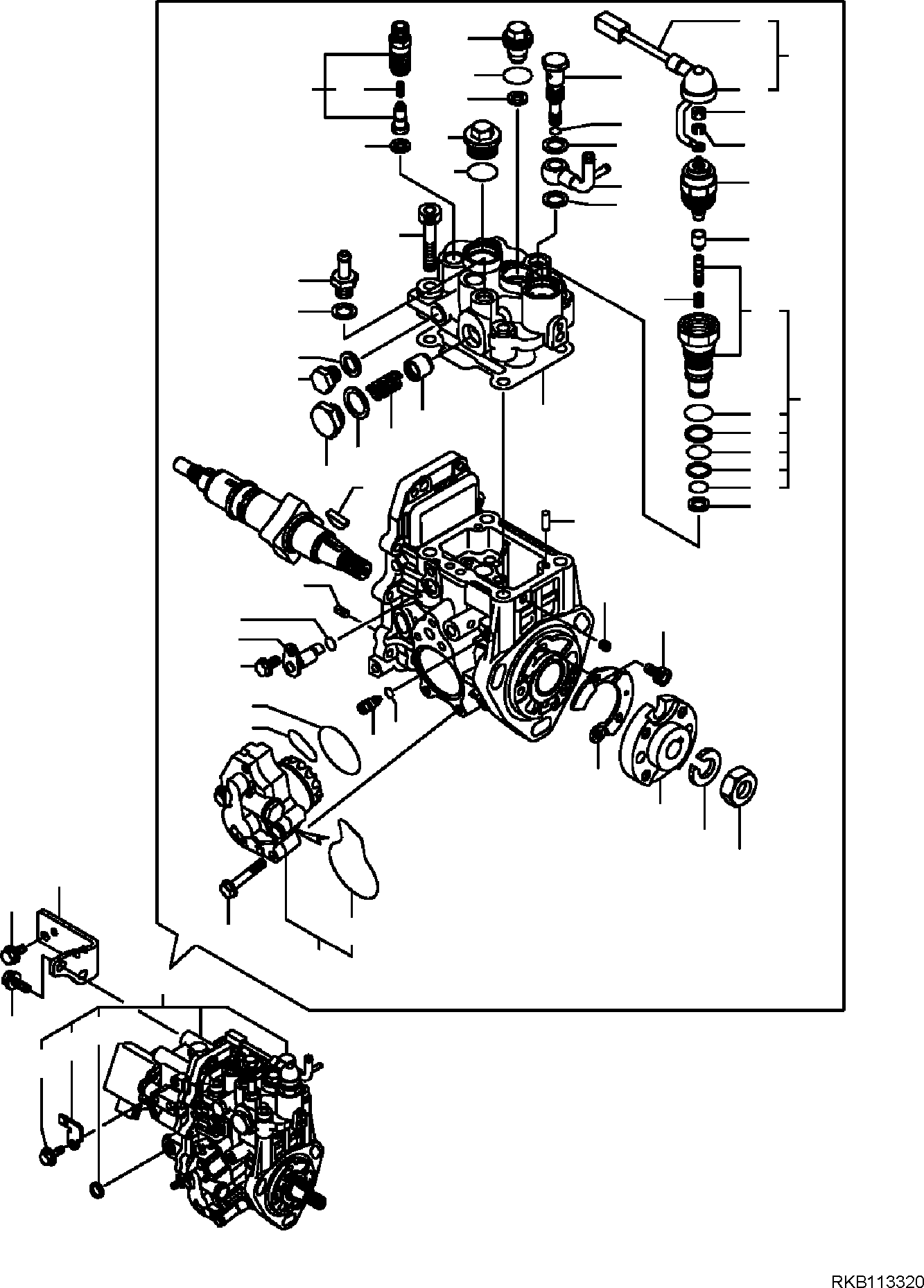 FUEL INJECTION PUMP, ASSEMBLY YM729654-51300 KOMATSU
