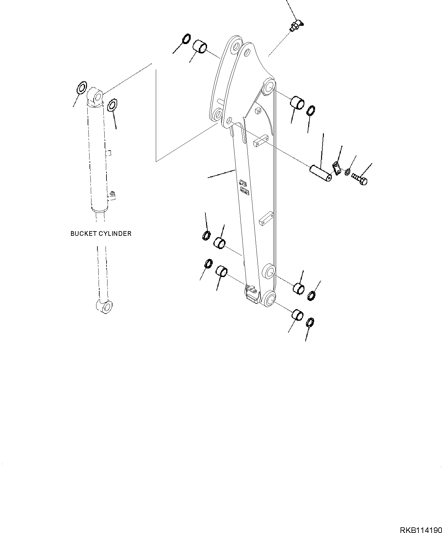 ARM, ASSEMBLY 22F-70-33611 KOMATSU